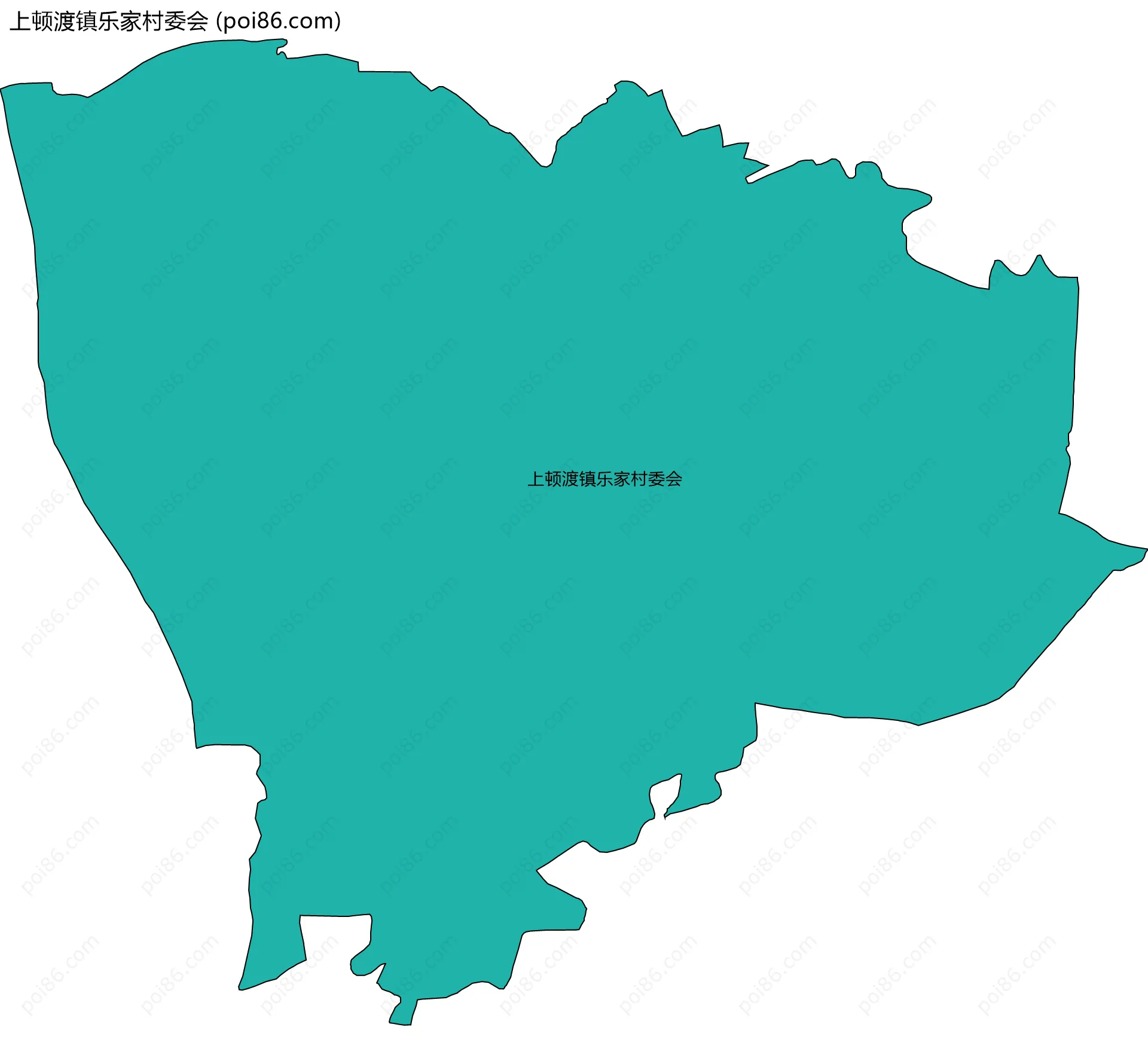 上顿渡镇乐家村委会边界地图