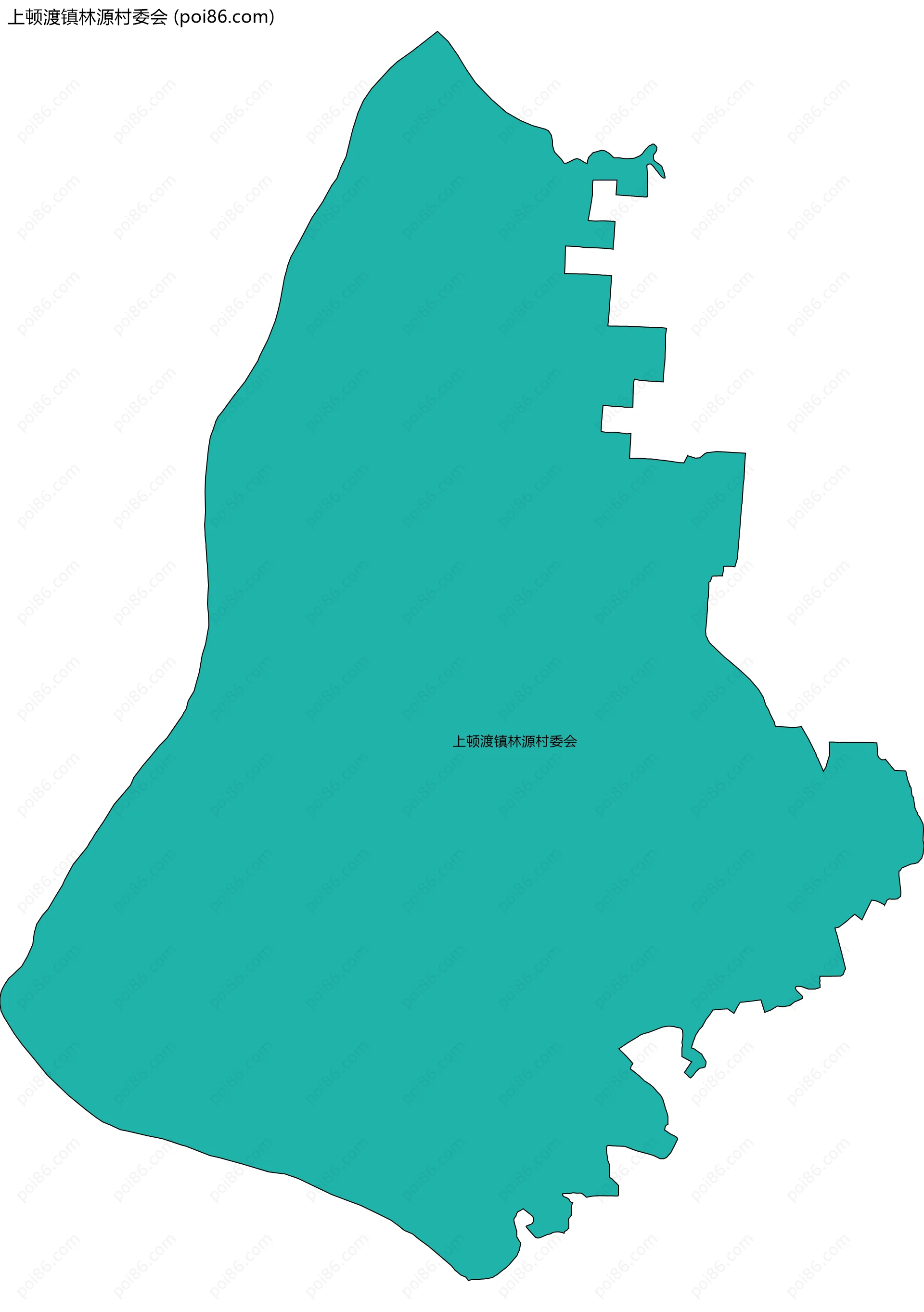 上顿渡镇林源村委会边界地图