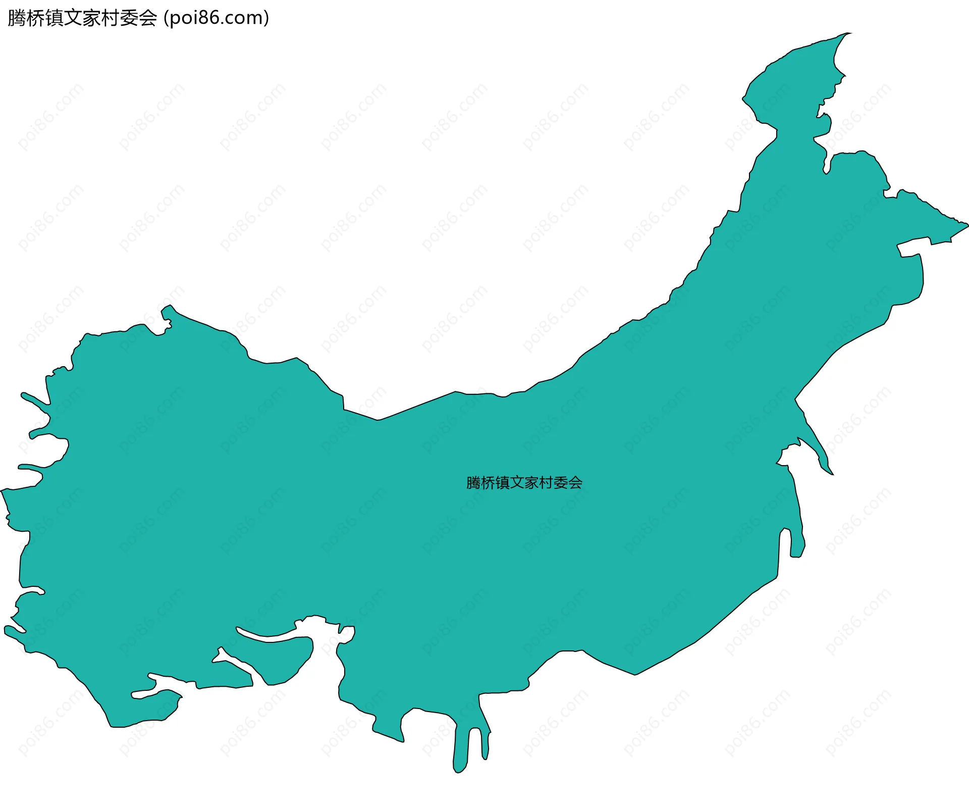 腾桥镇文家村委会边界地图