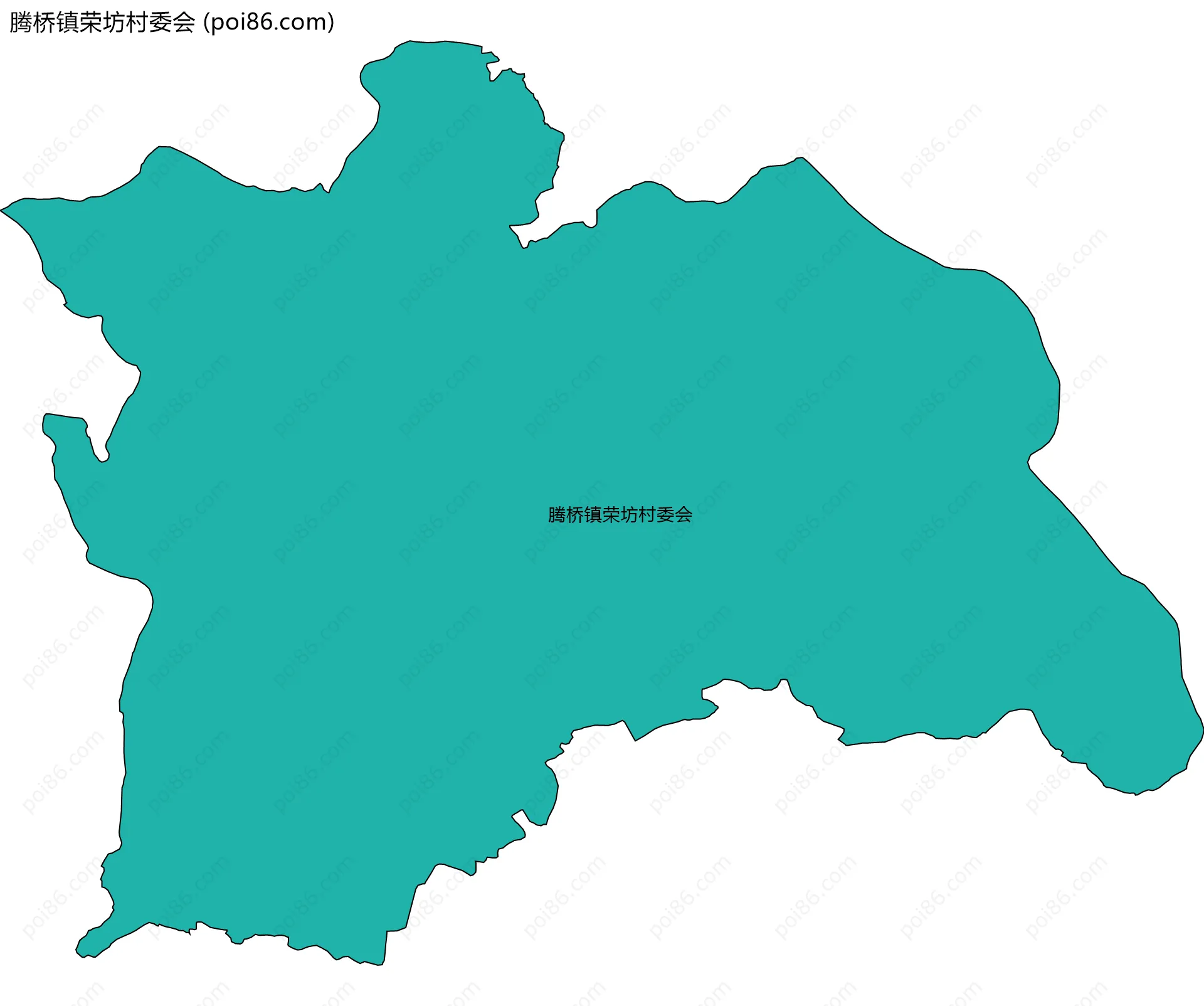 腾桥镇荣坊村委会边界地图