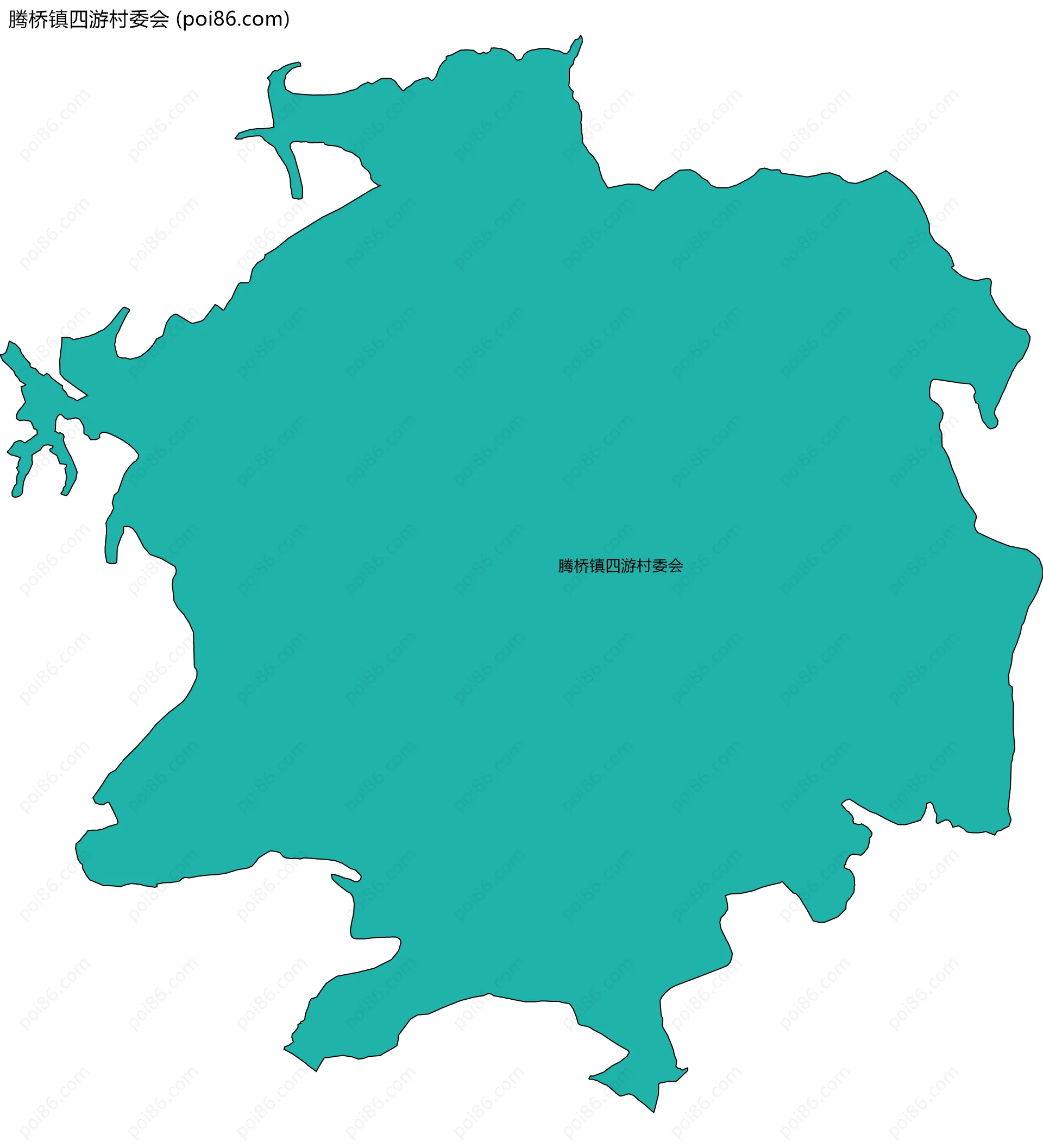 腾桥镇四游村委会边界地图