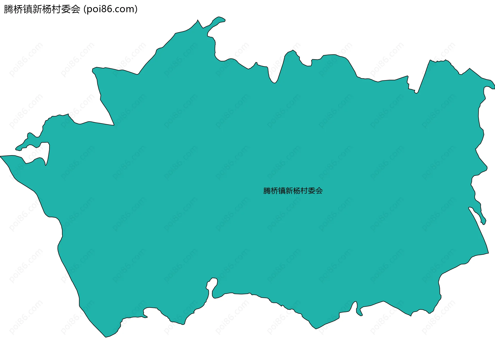 腾桥镇新杨村委会边界地图