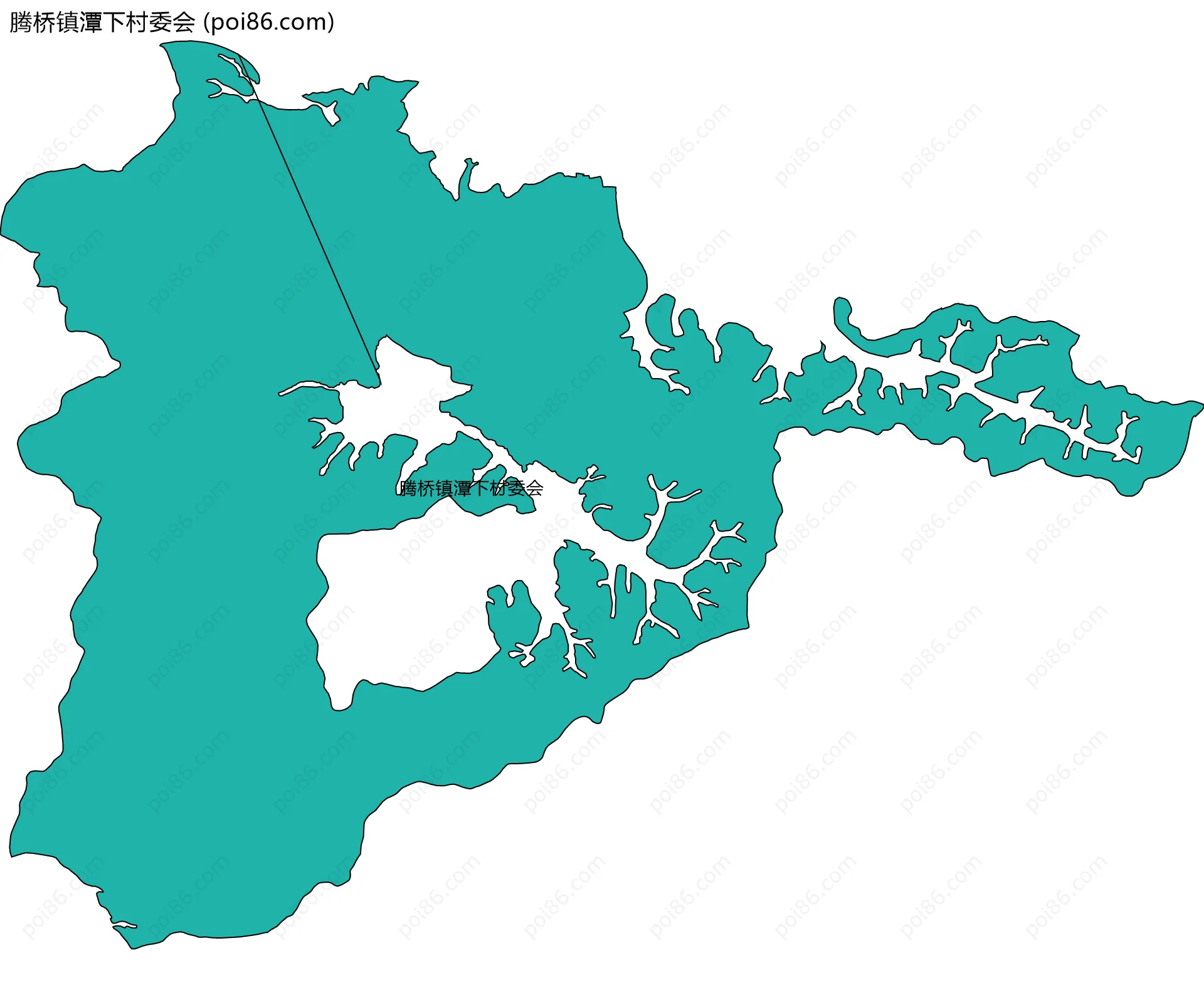 腾桥镇潭下村委会边界地图