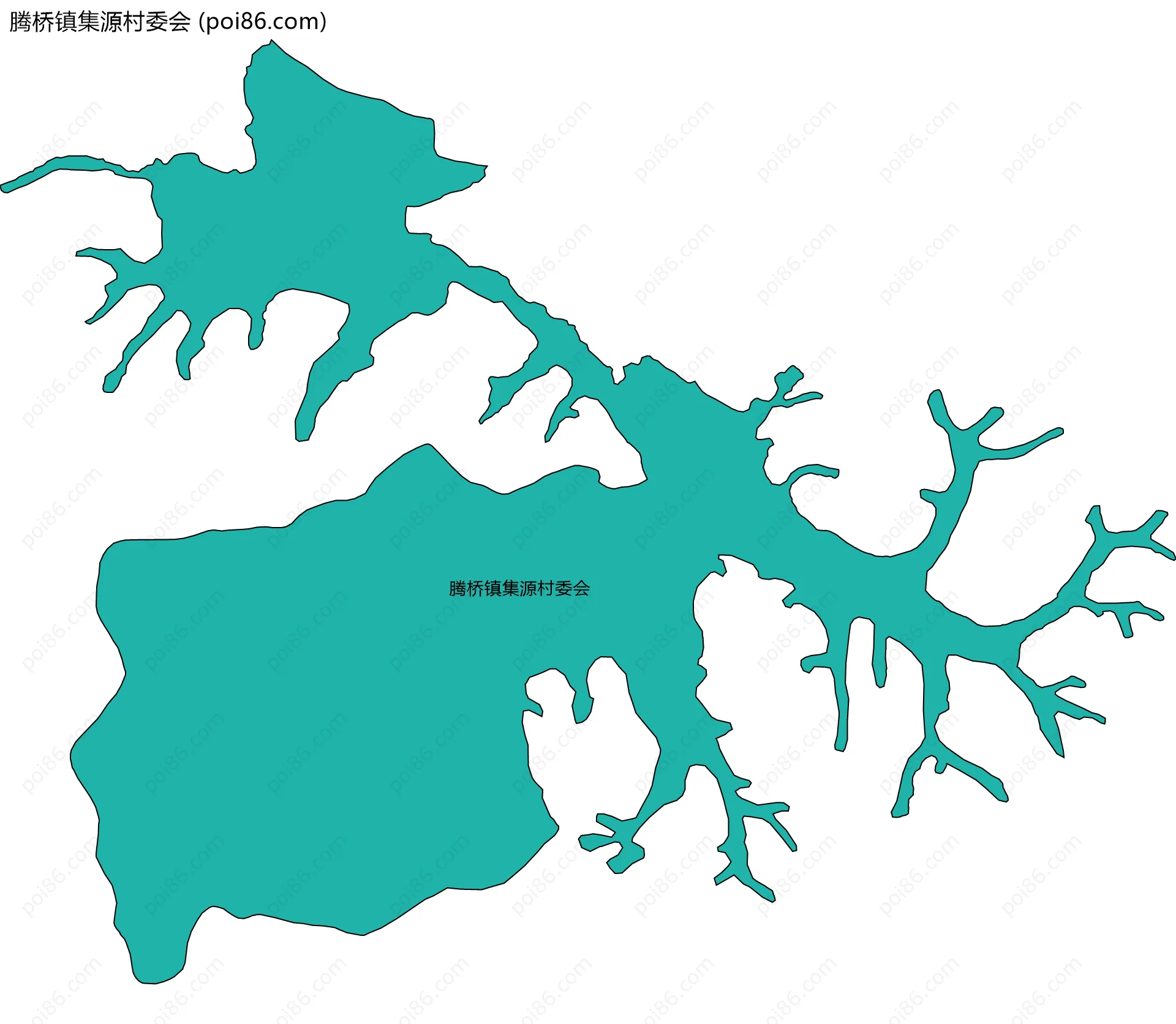 腾桥镇集源村委会边界地图