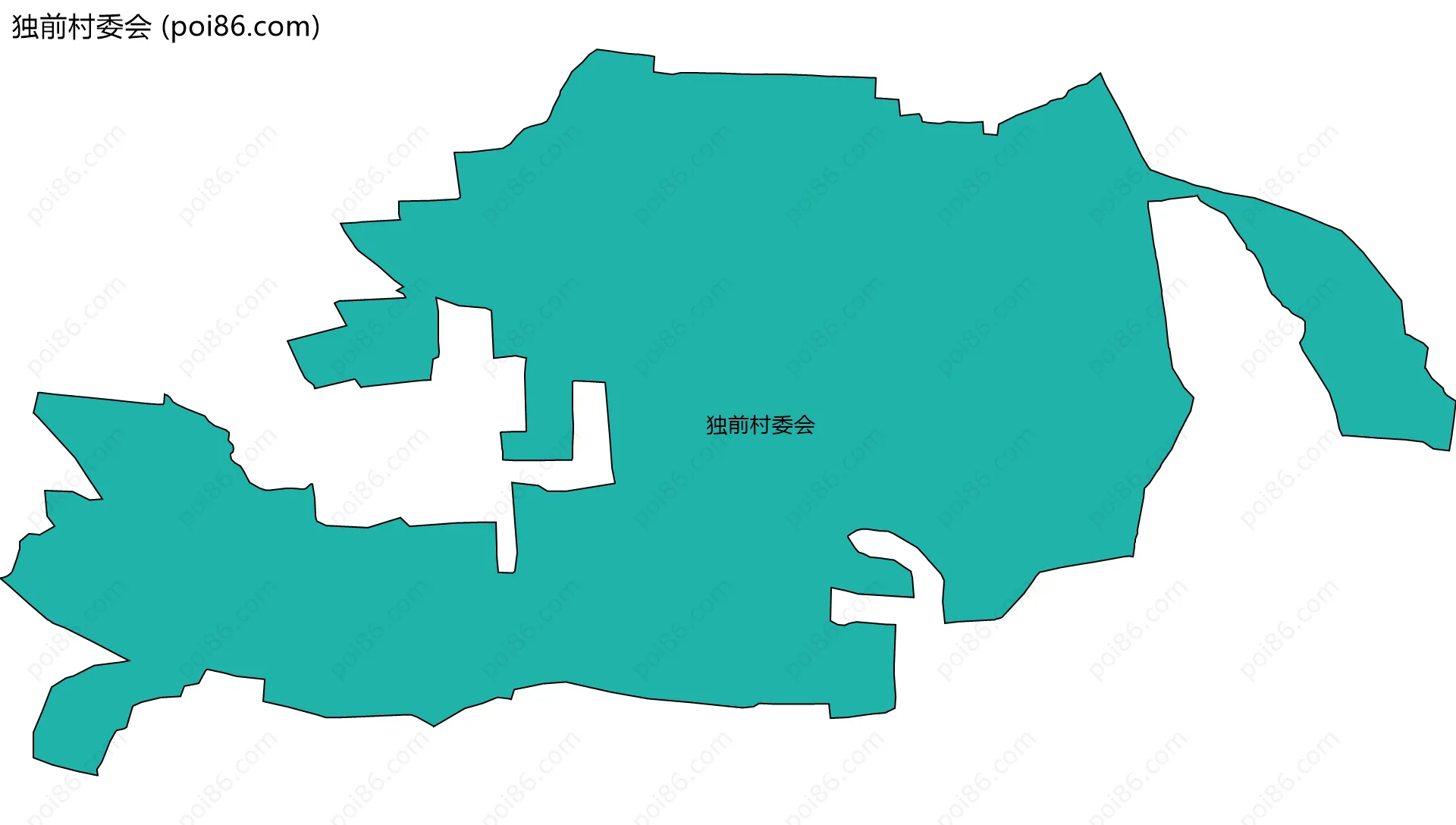 独前村委会边界地图