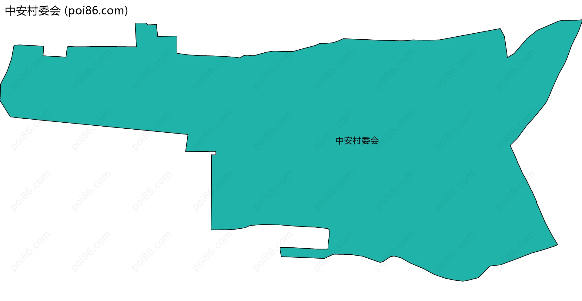 中安村委会边界地图