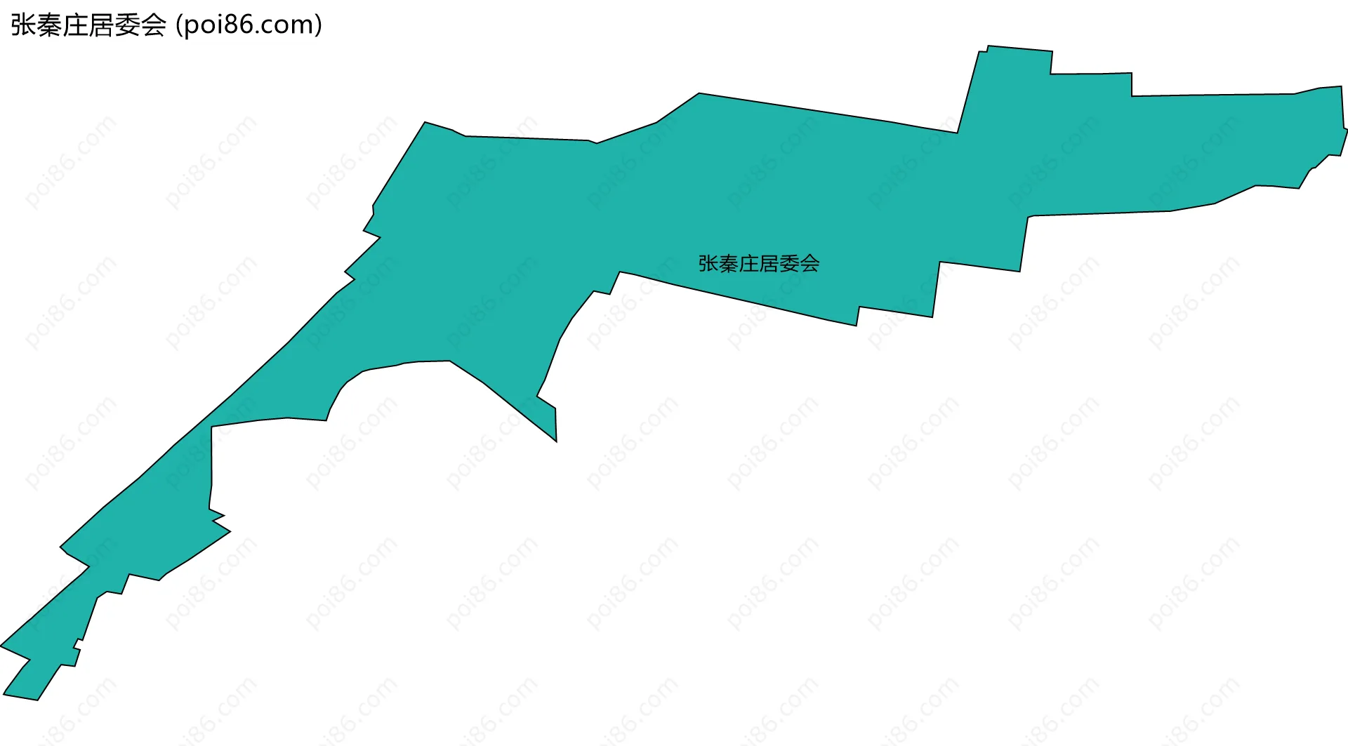 张秦庄居委会边界地图