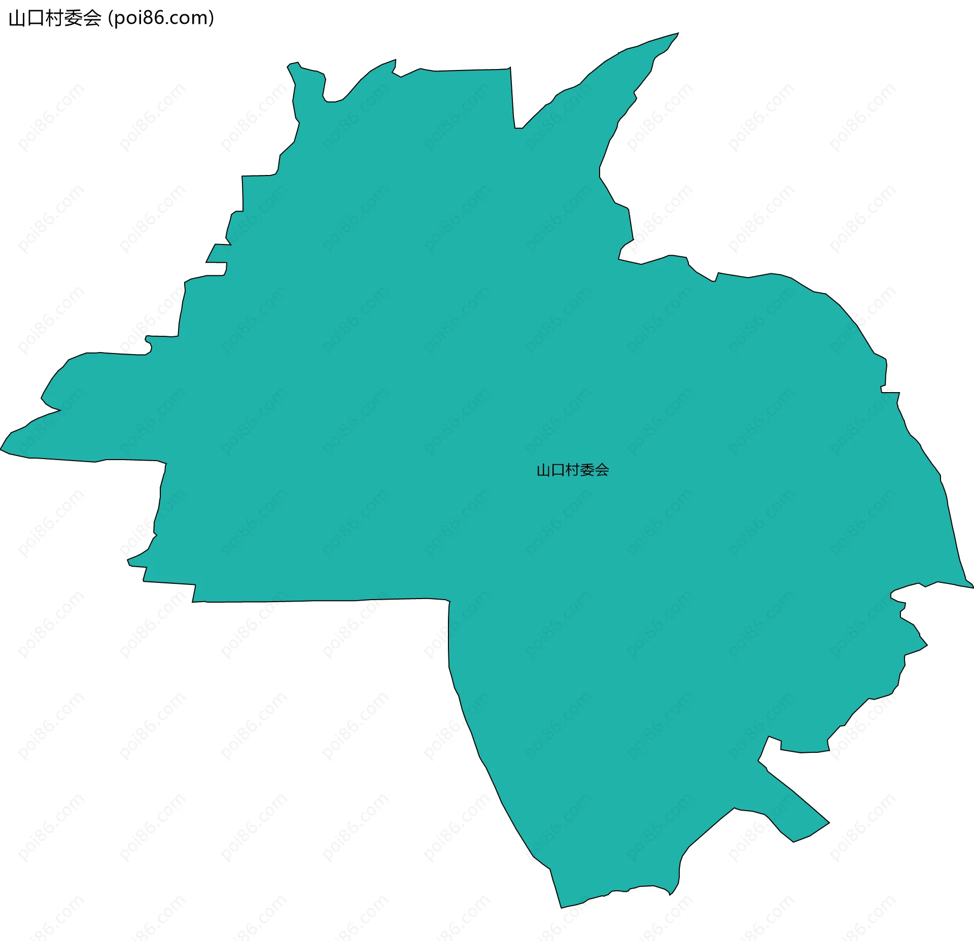 山口村委会边界地图