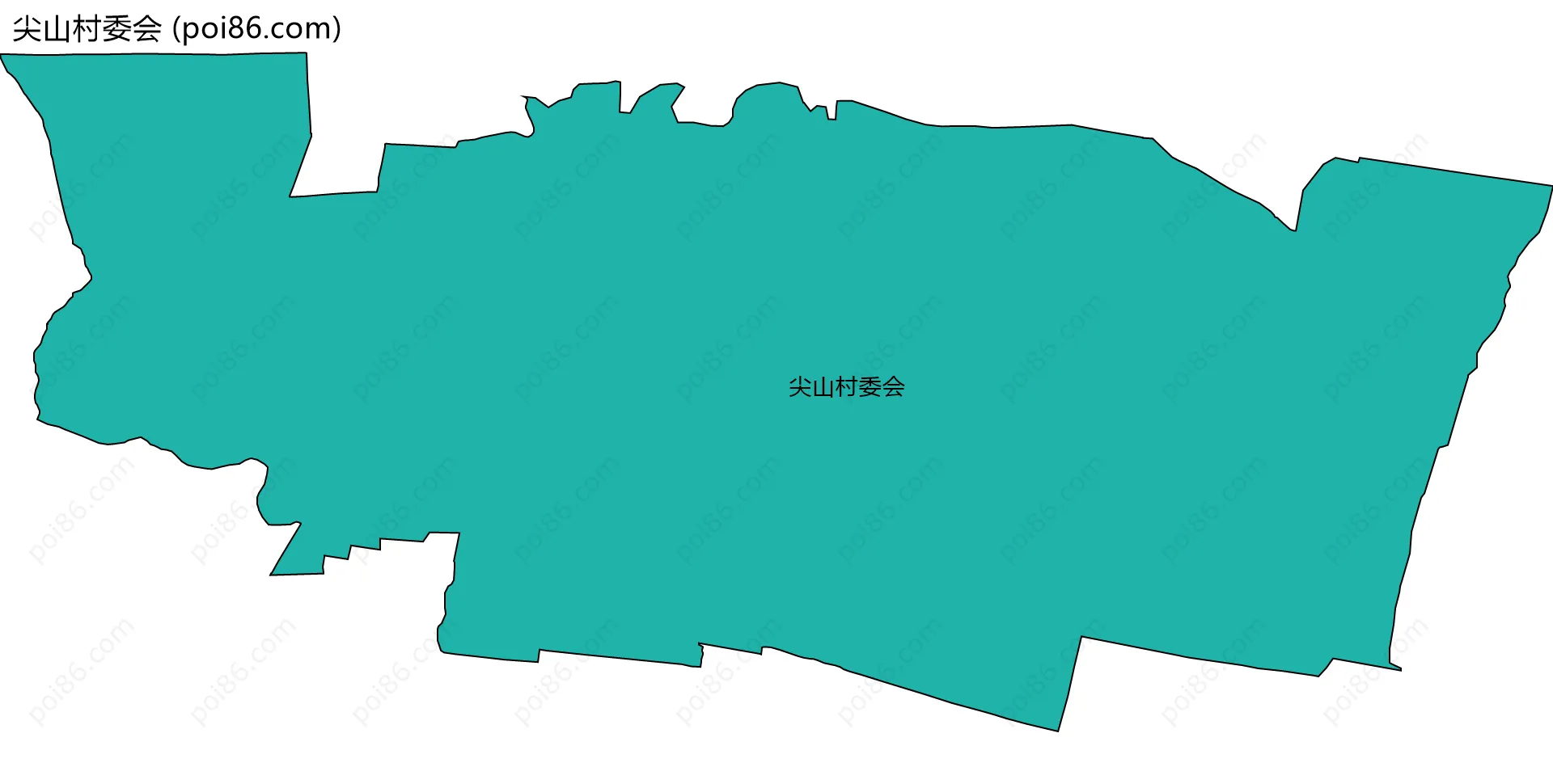 尖山村委会边界地图