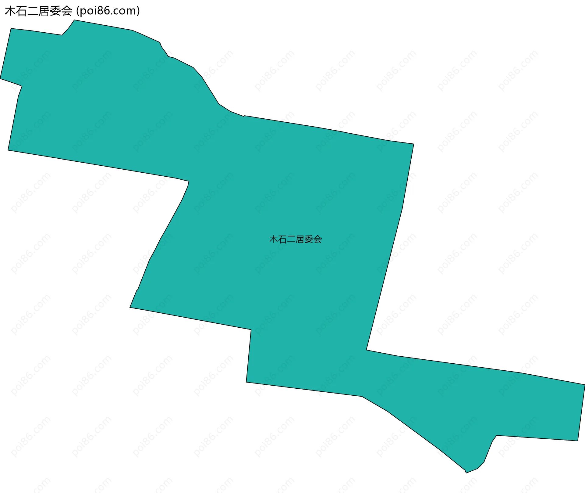 木石二居委会边界地图