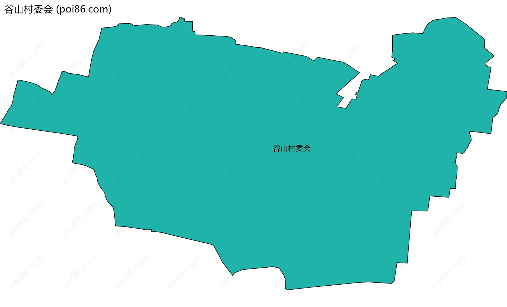 谷山村委会边界地图