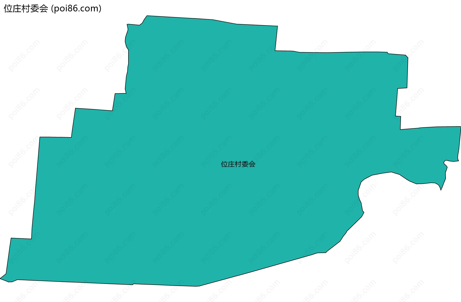 位庄村委会边界地图