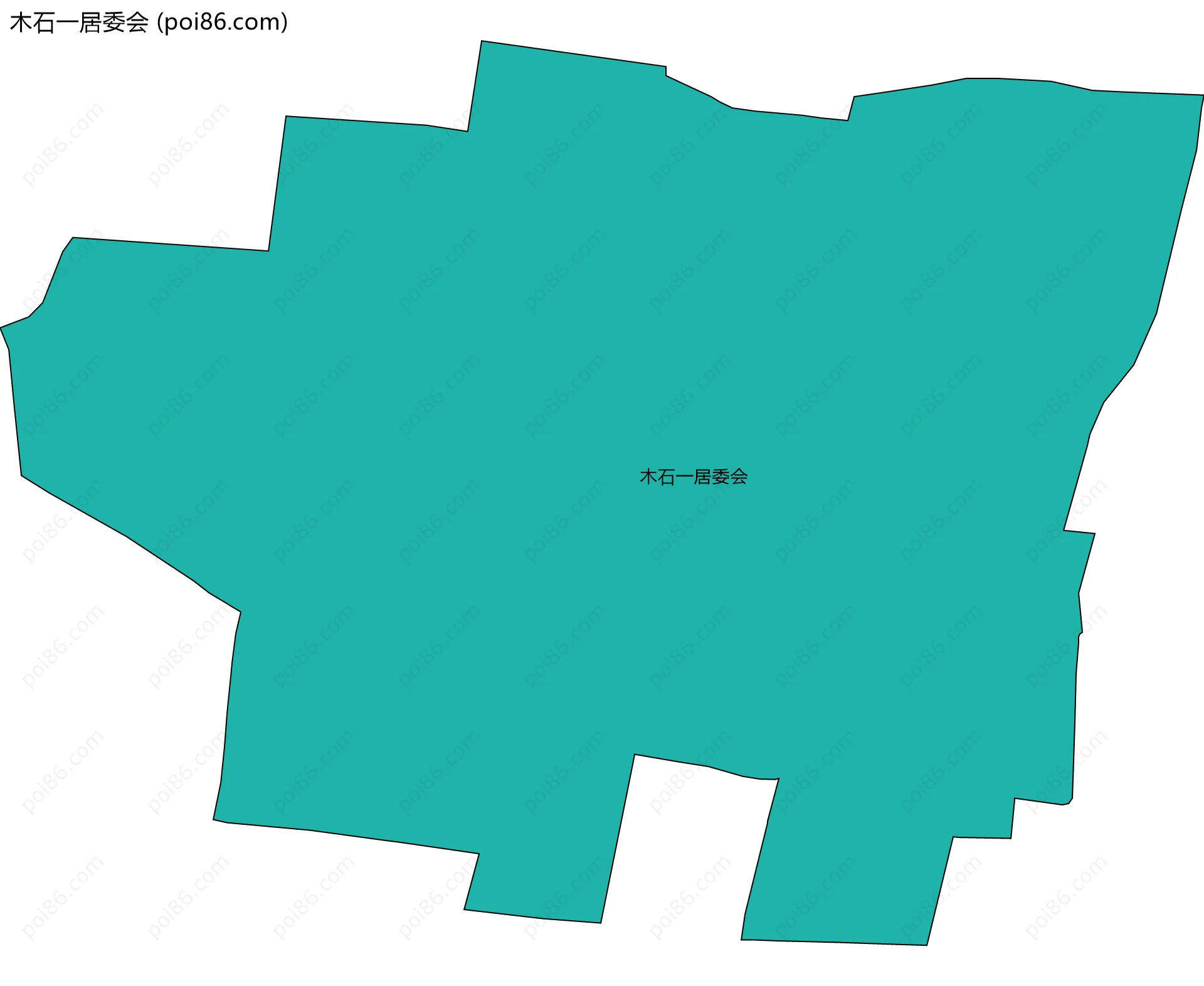 木石一居委会边界地图