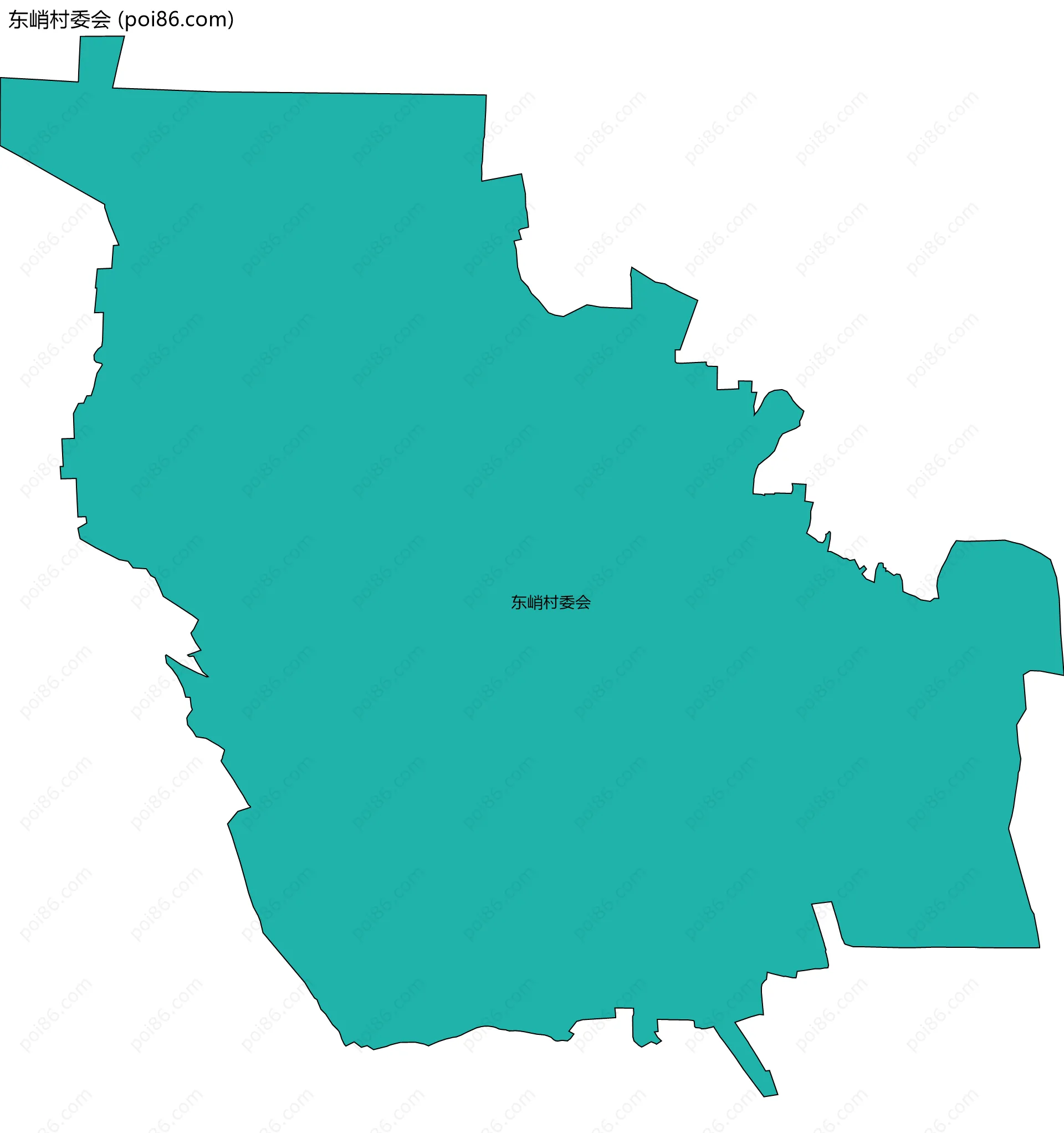 东峭村委会边界地图