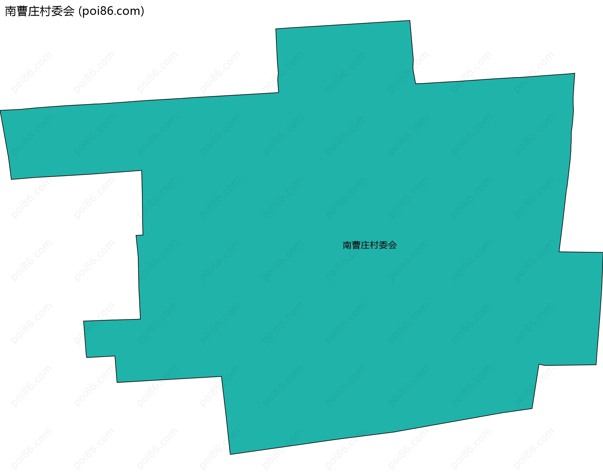 南曹庄村委会边界地图