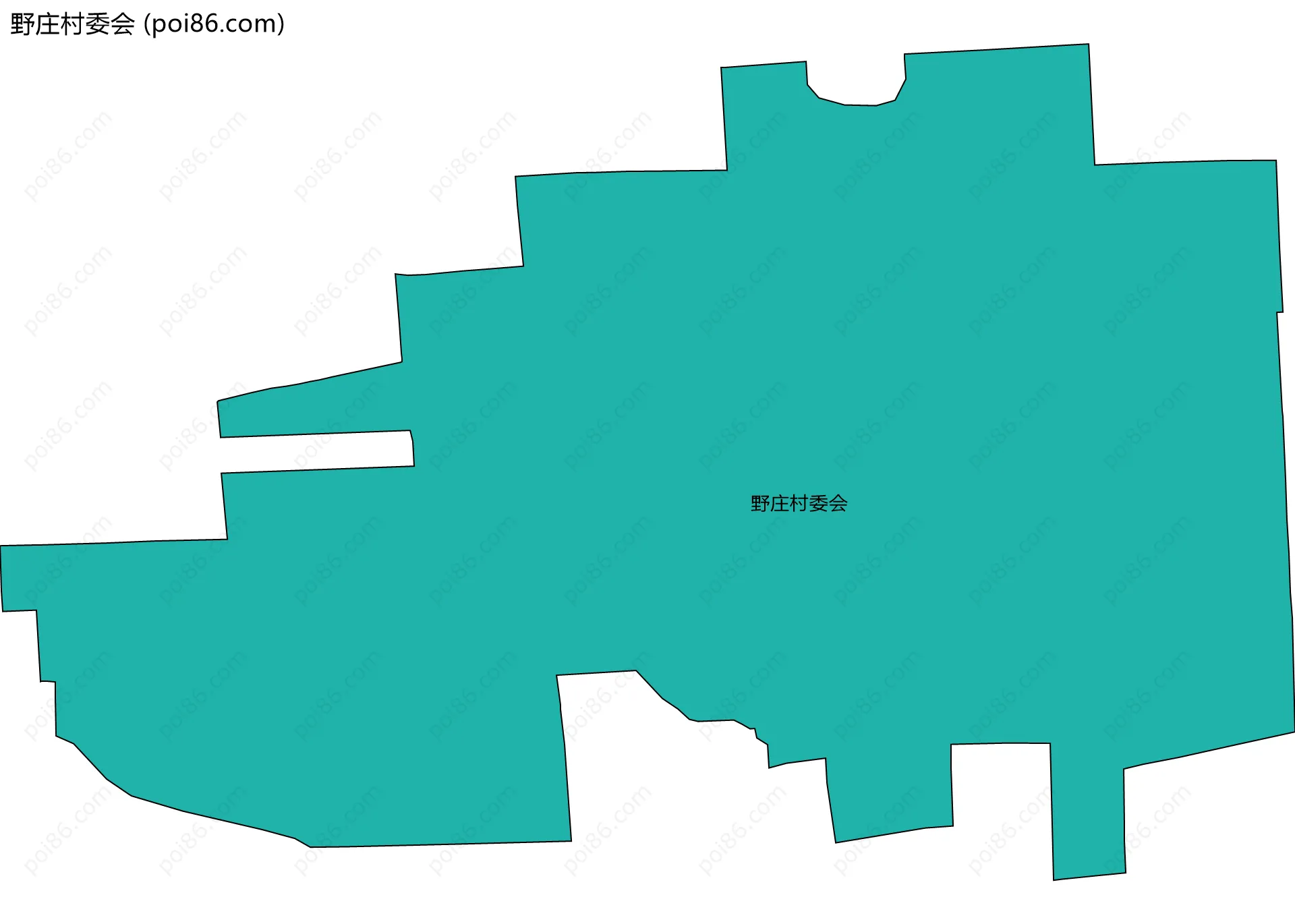 野庄村委会边界地图