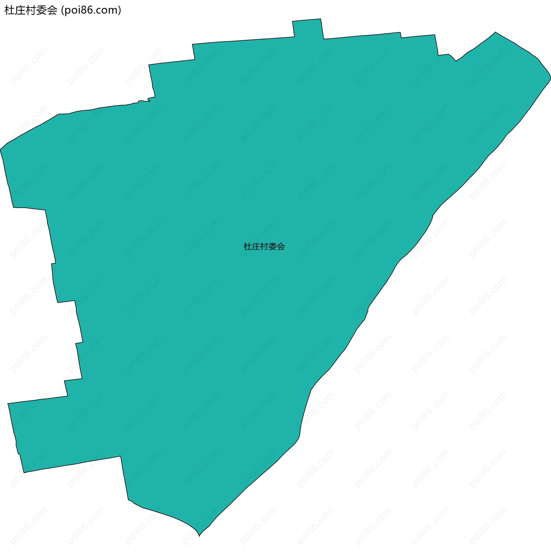 杜庄村委会边界地图