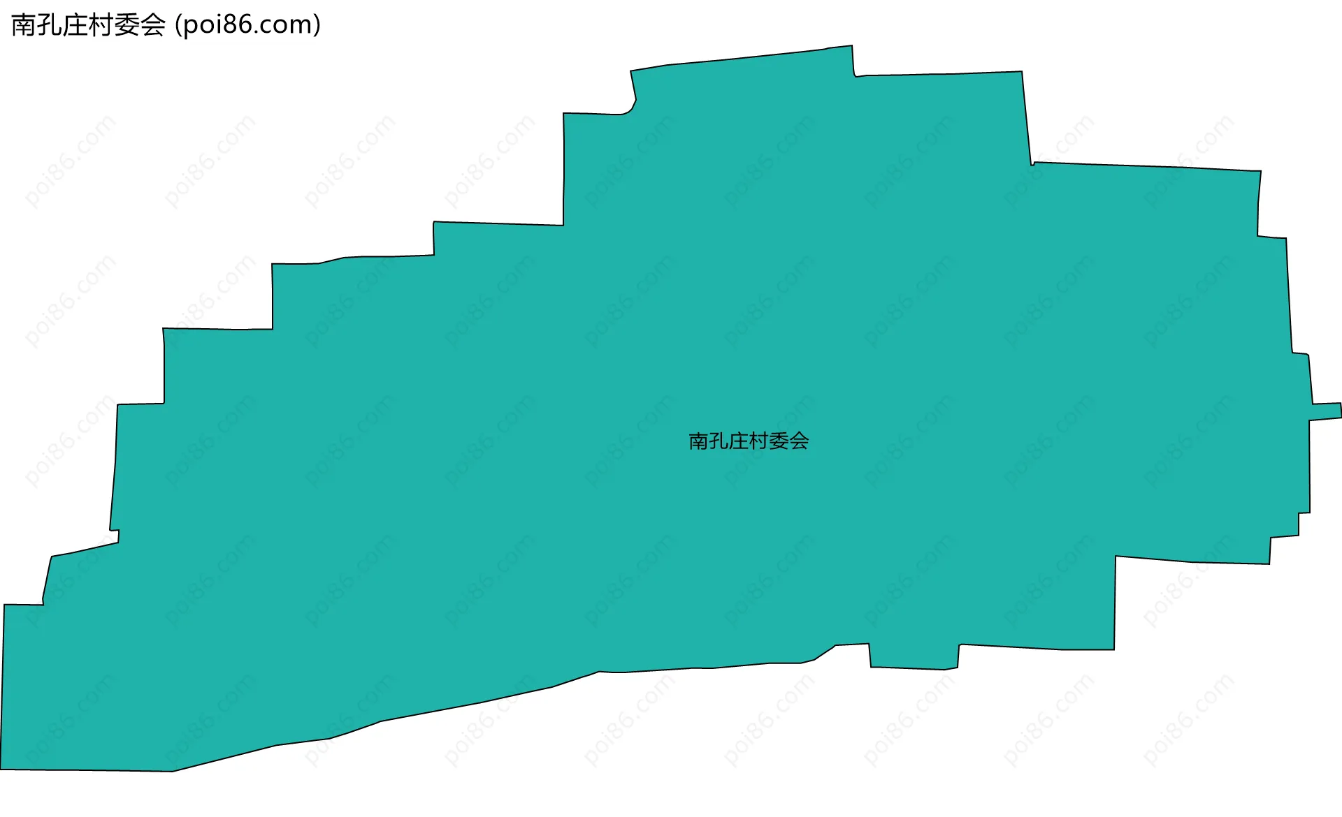 南孔庄村委会边界地图