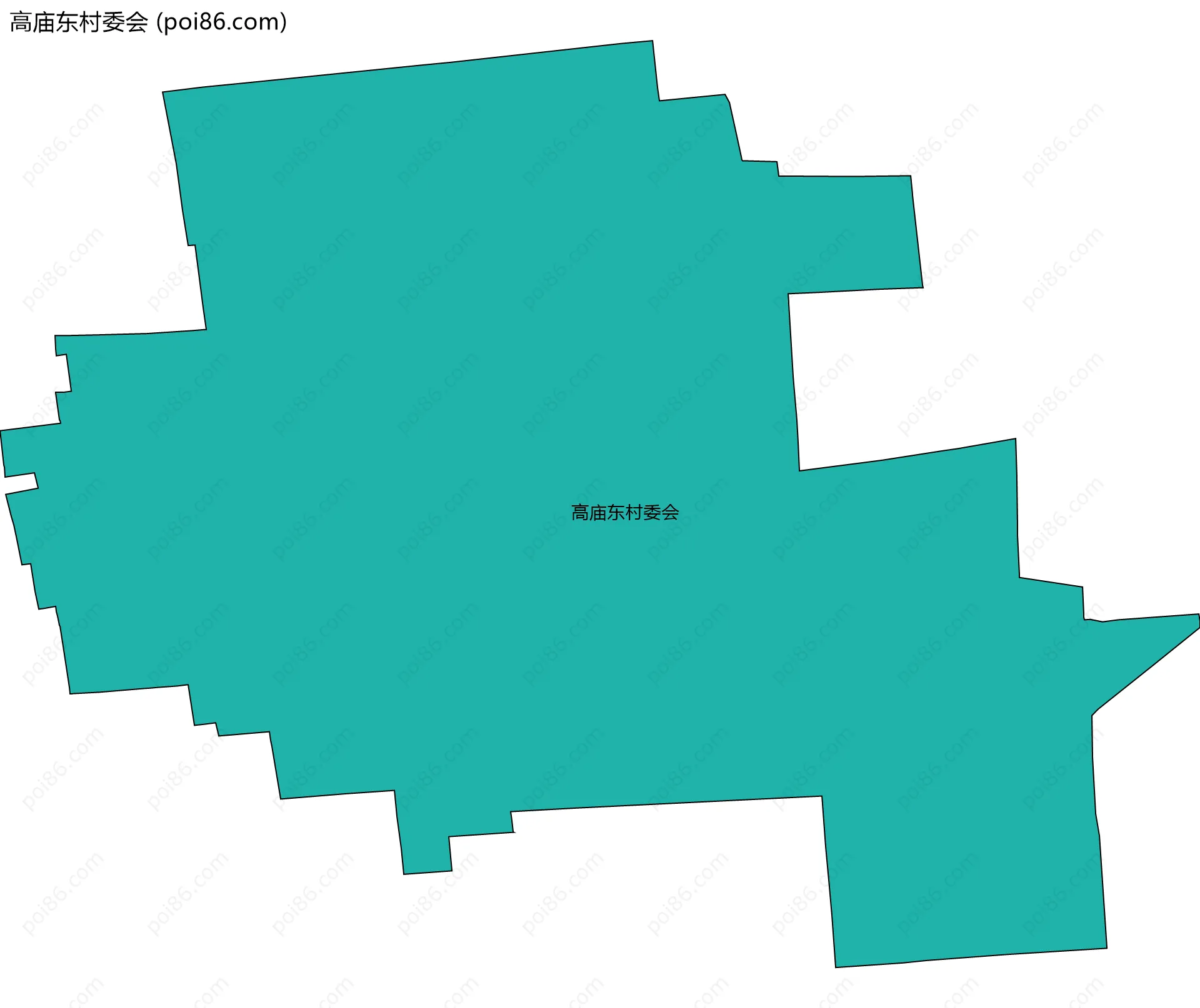 高庙东村委会边界地图