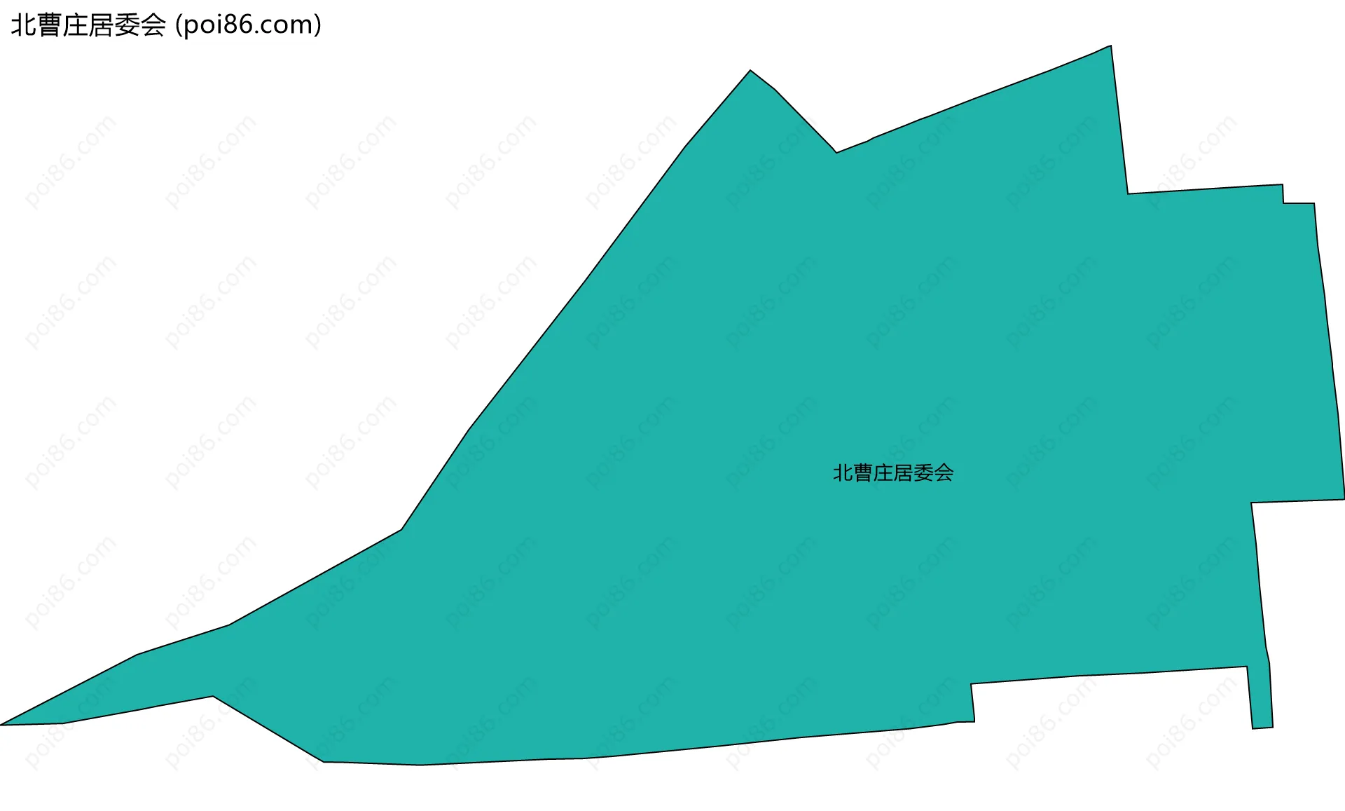 北曹庄居委会边界地图