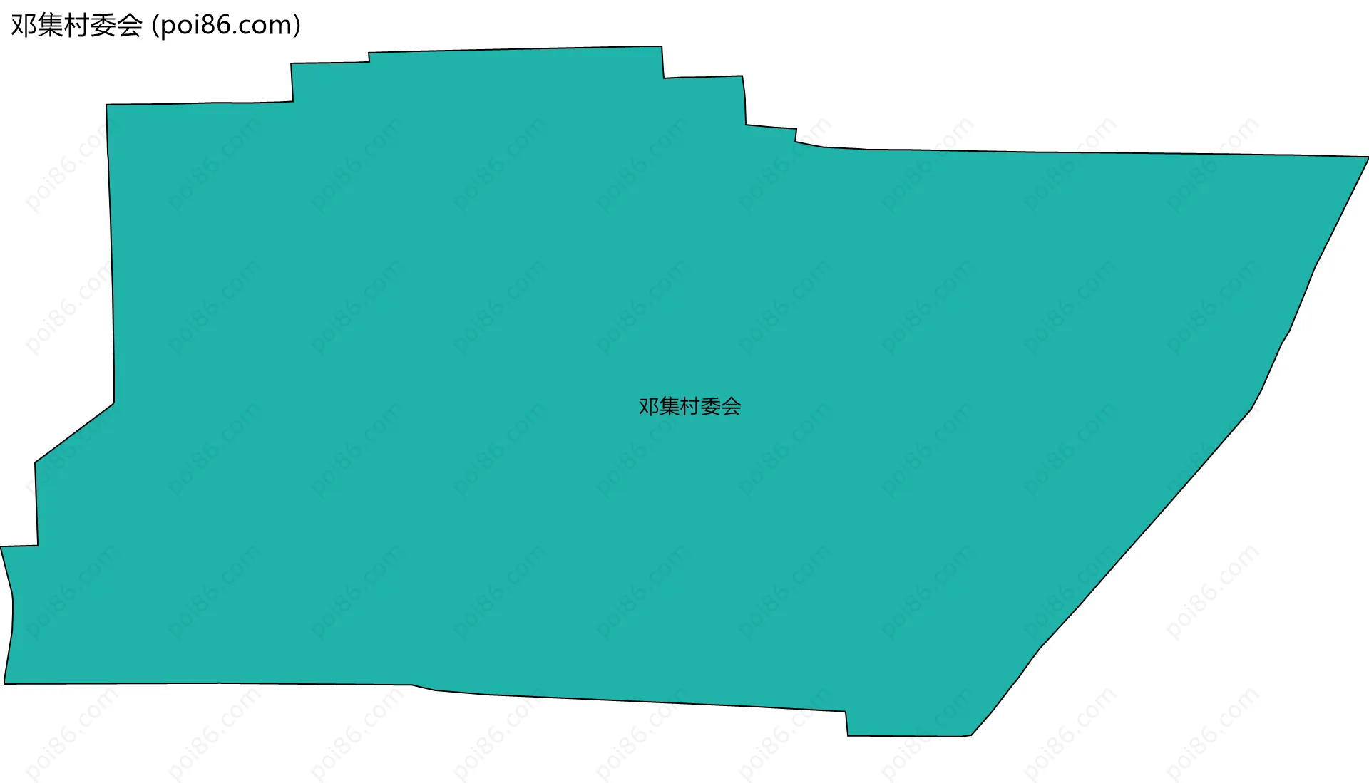 邓集村委会边界地图