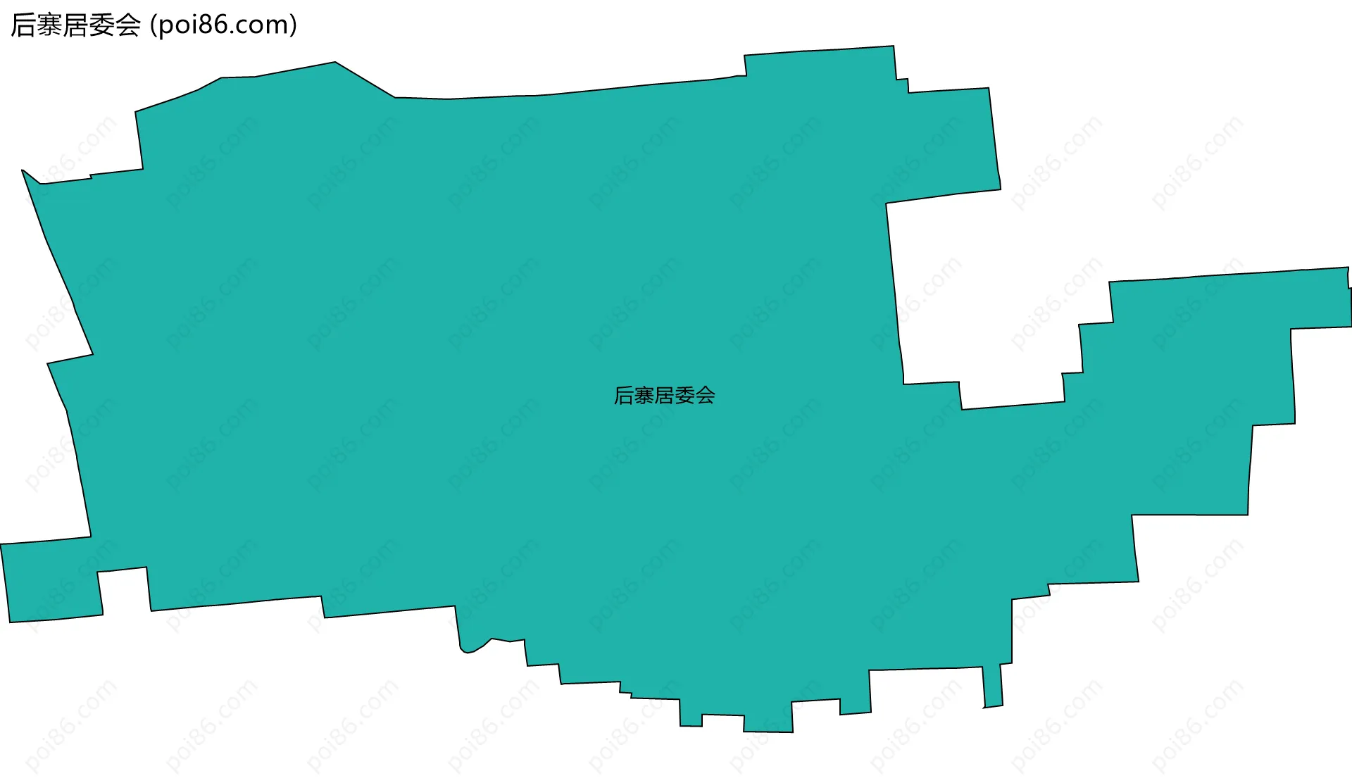 后寨居委会边界地图