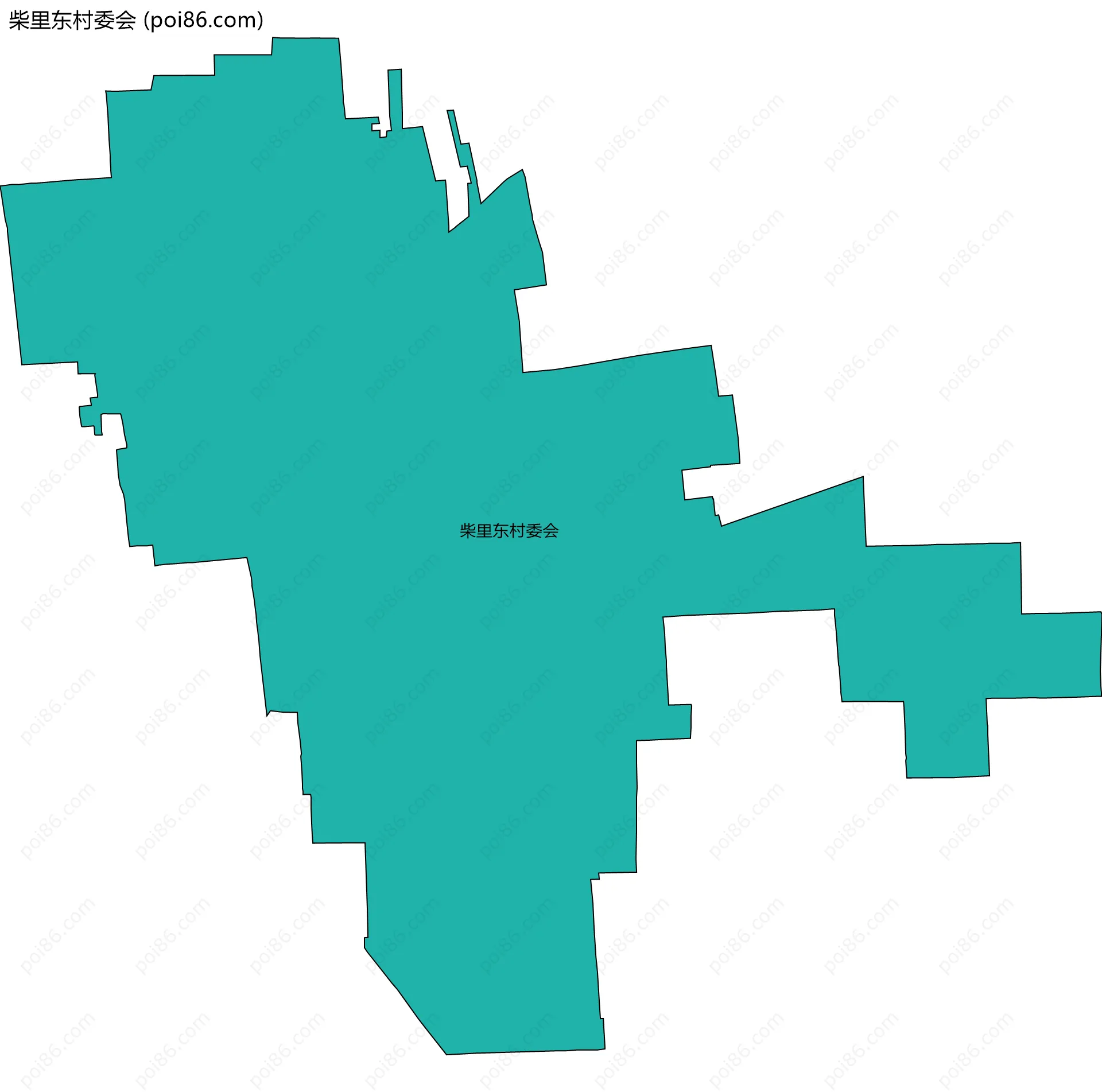 柴里东村委会边界地图