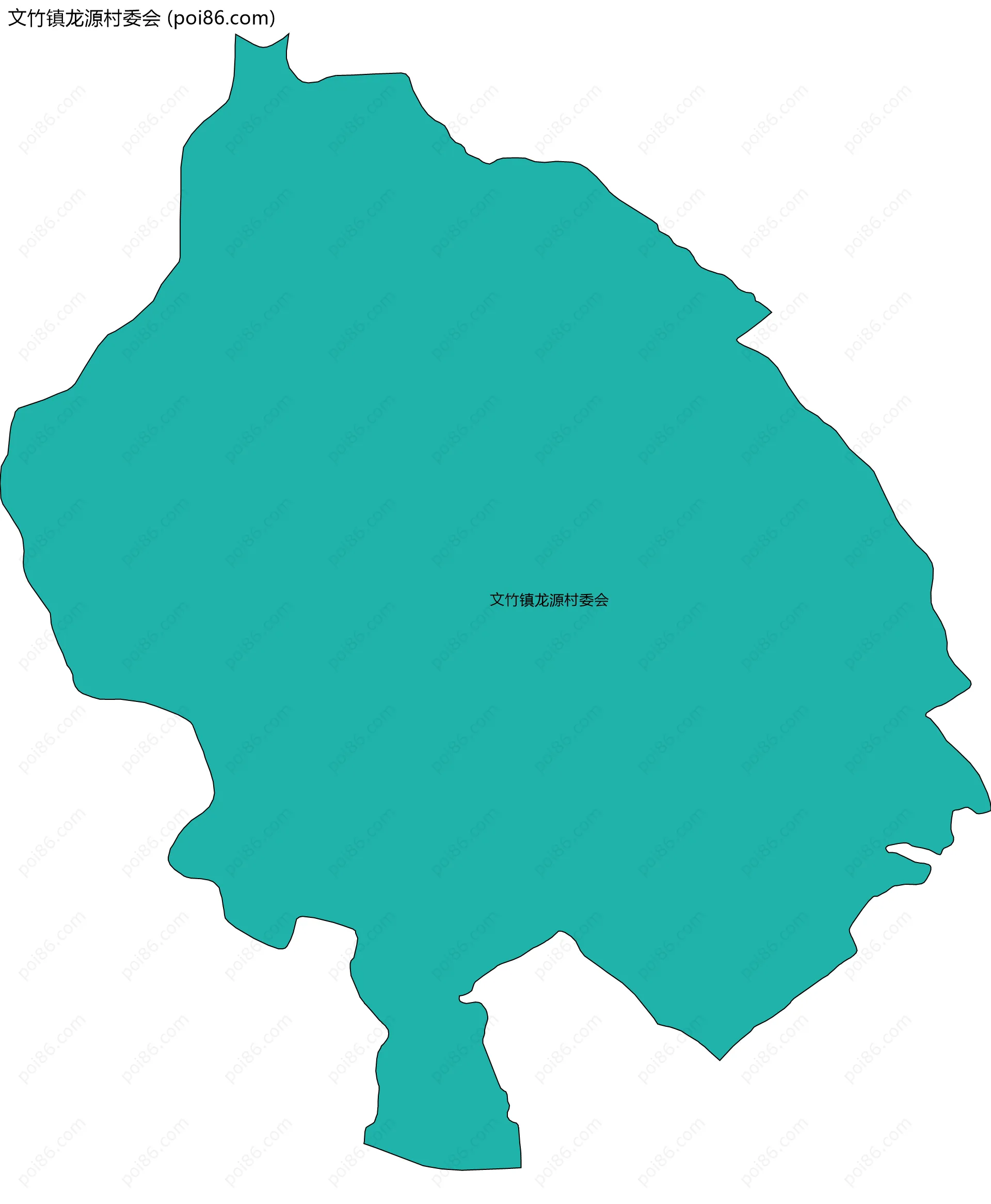 文竹镇龙源村委会边界地图