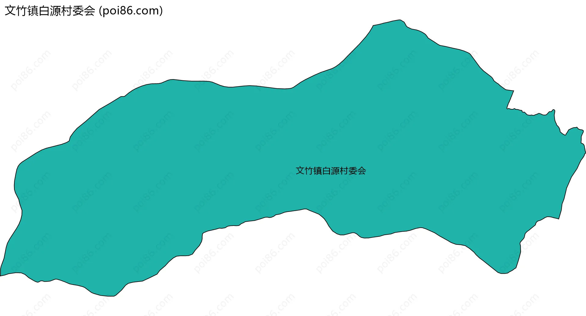 文竹镇白源村委会边界地图
