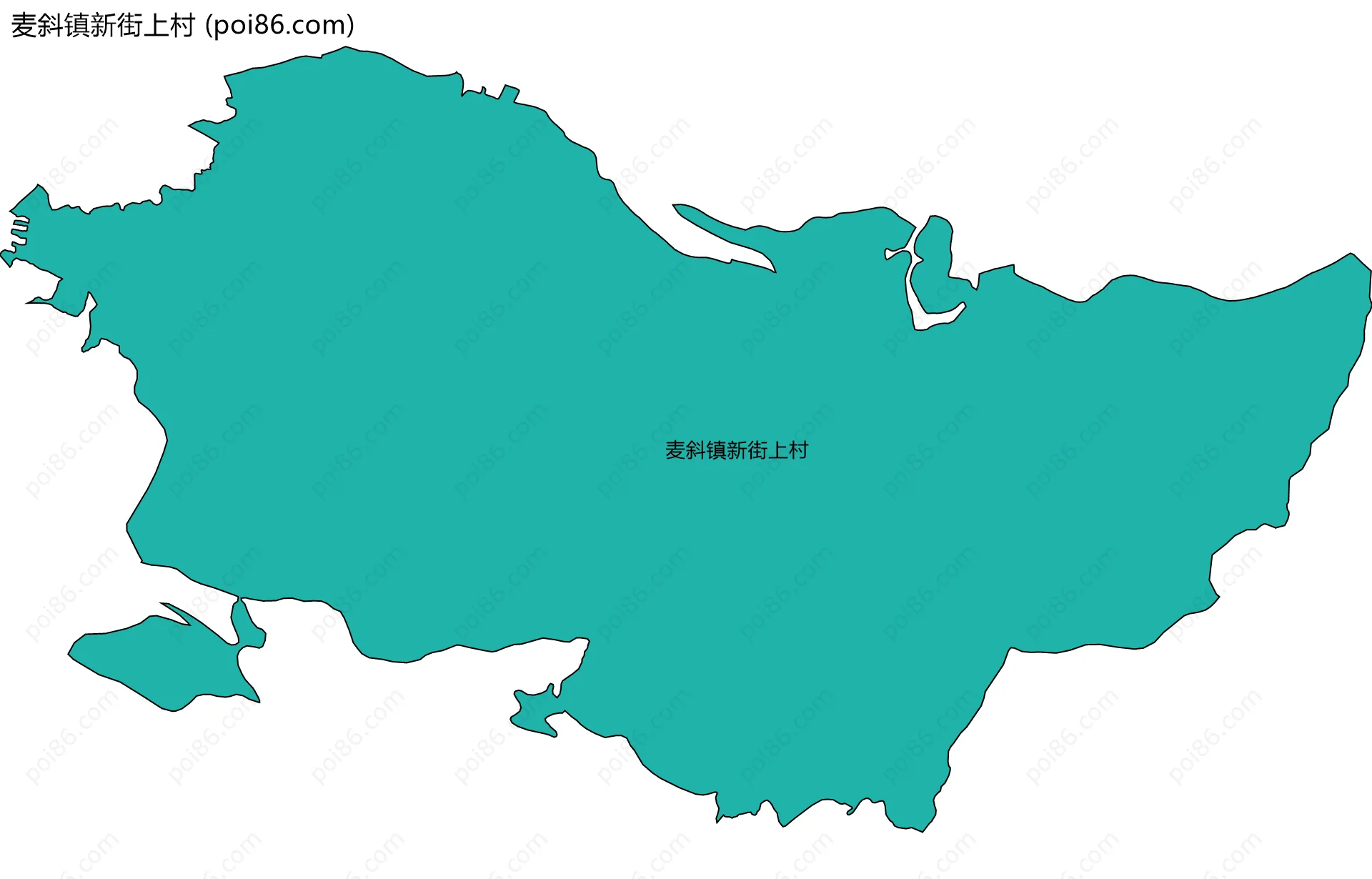 麦斜镇新街上村边界地图