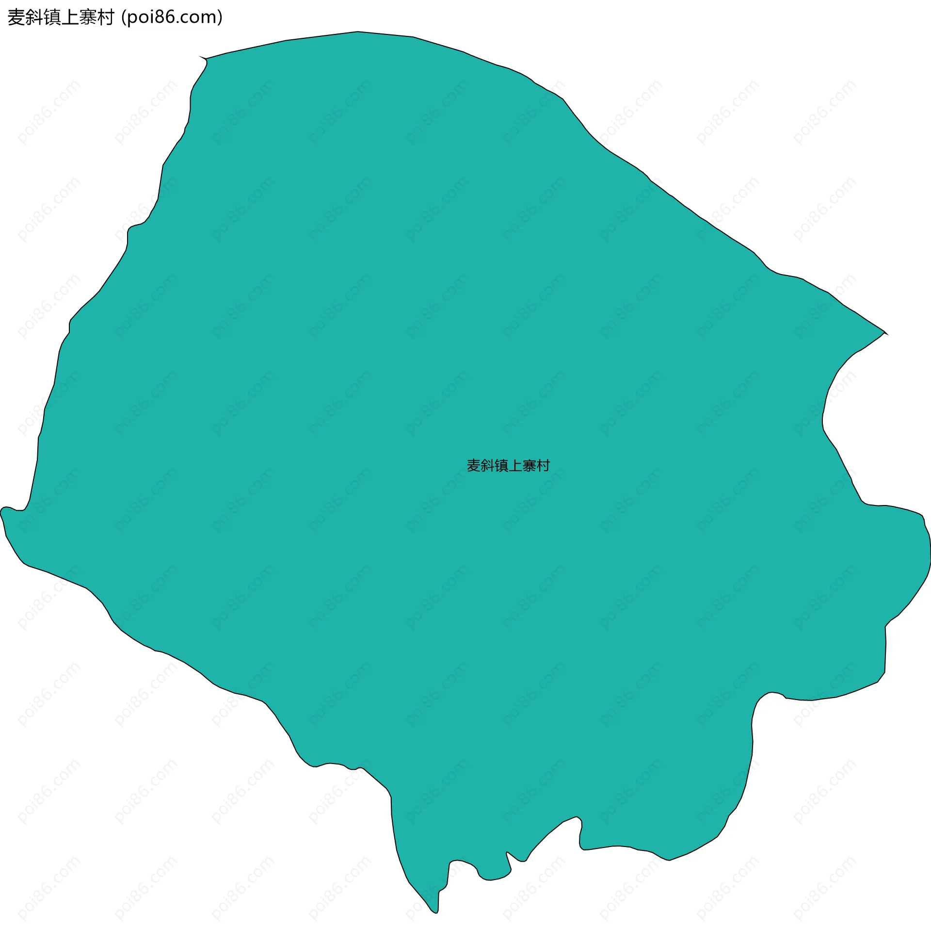 麦斜镇上寨村边界地图