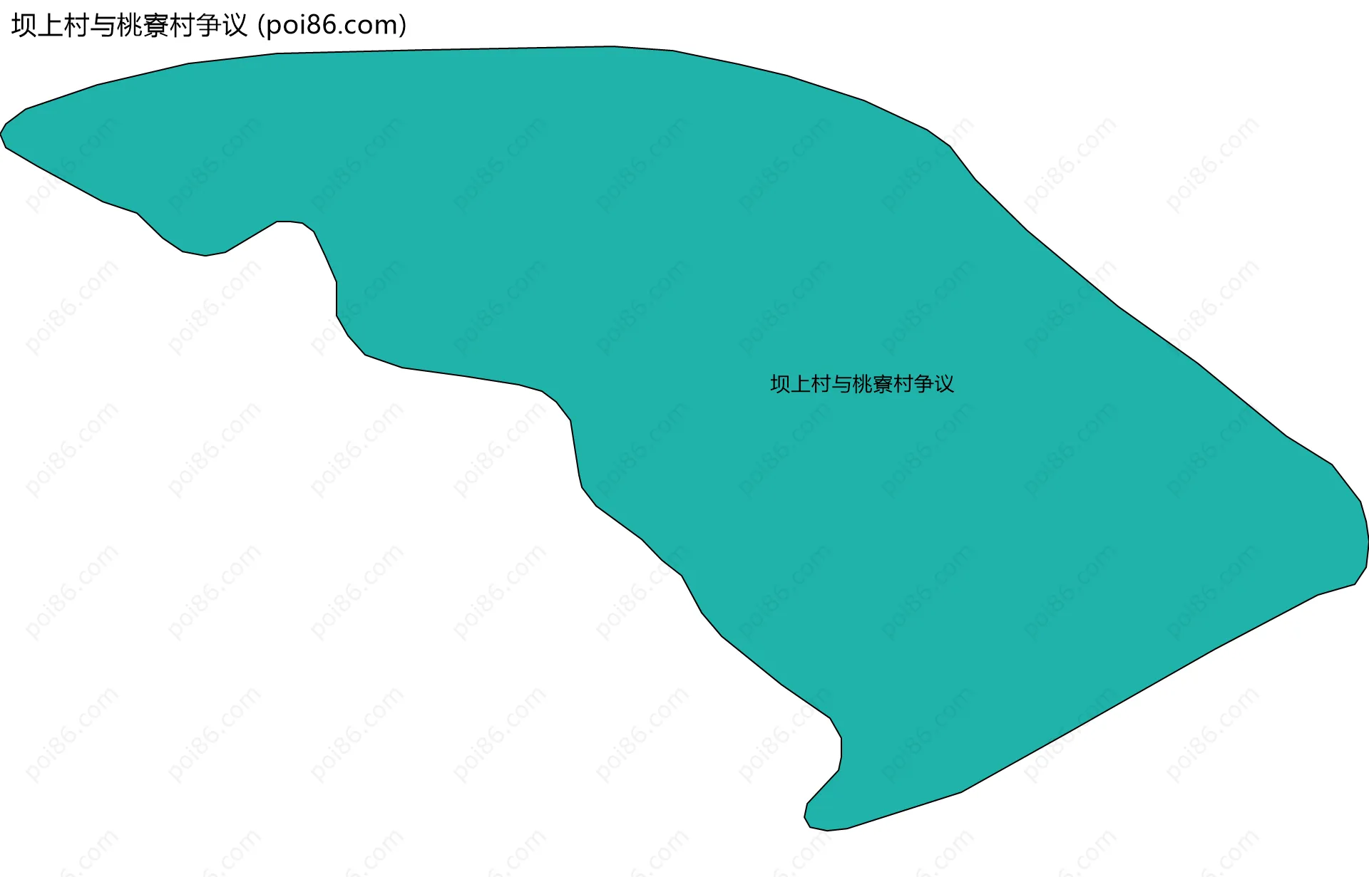 坝上村与桃寮村争议边界地图