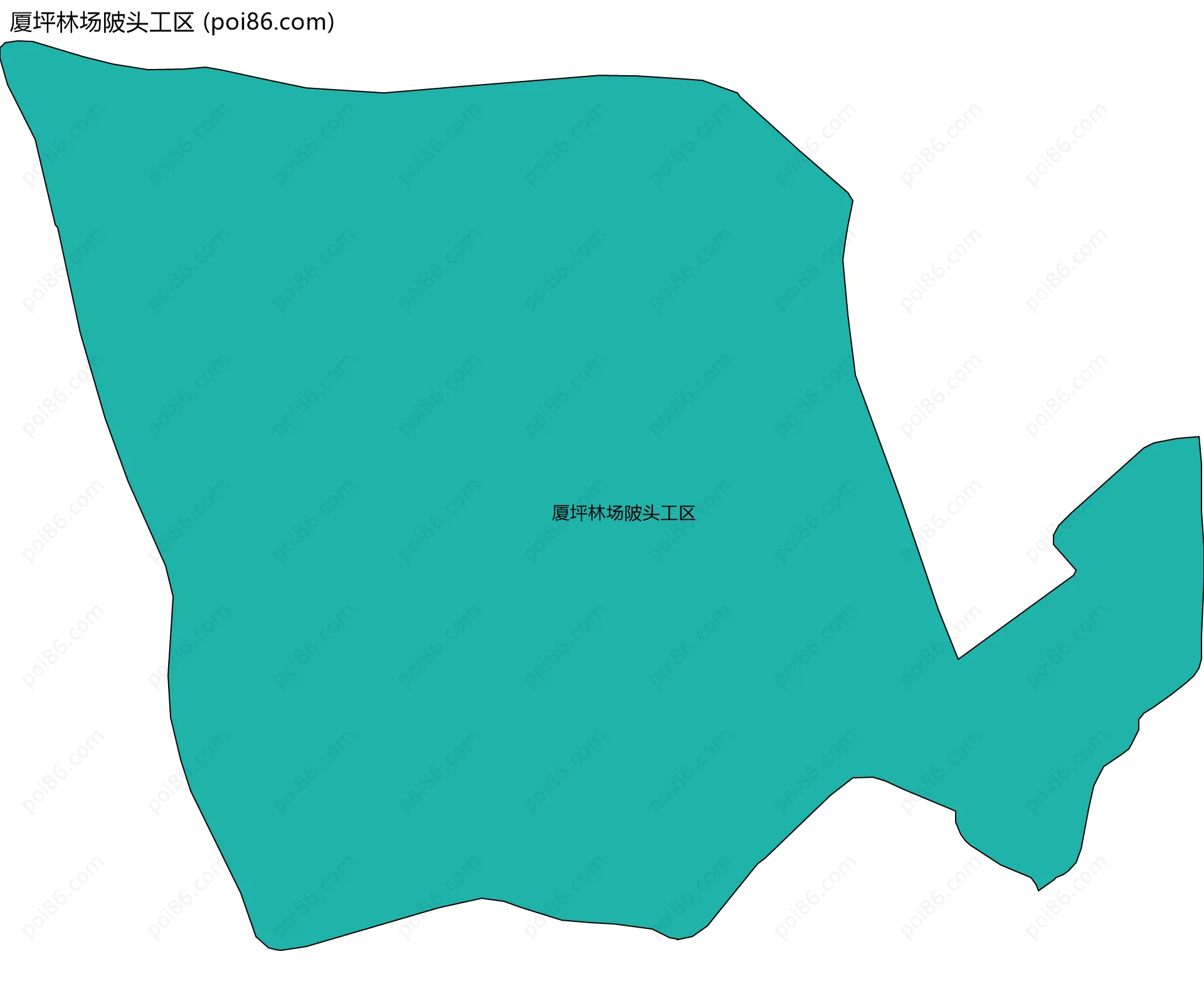 厦坪林场陂头工区边界地图