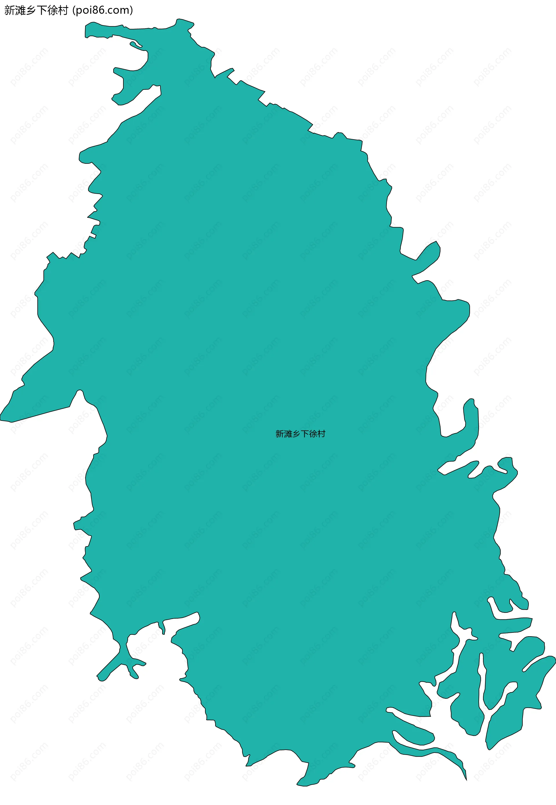 新滩乡下徐村边界地图