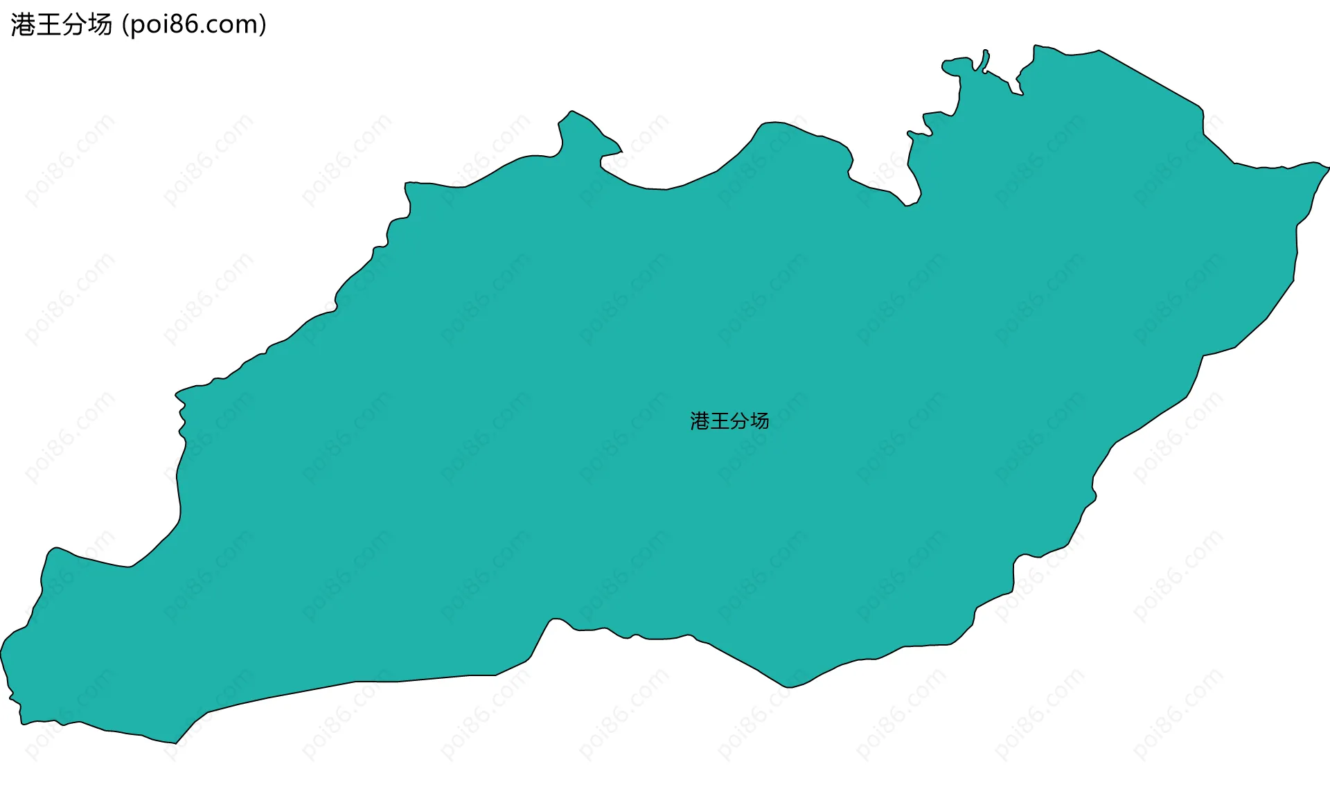 港王分场边界地图