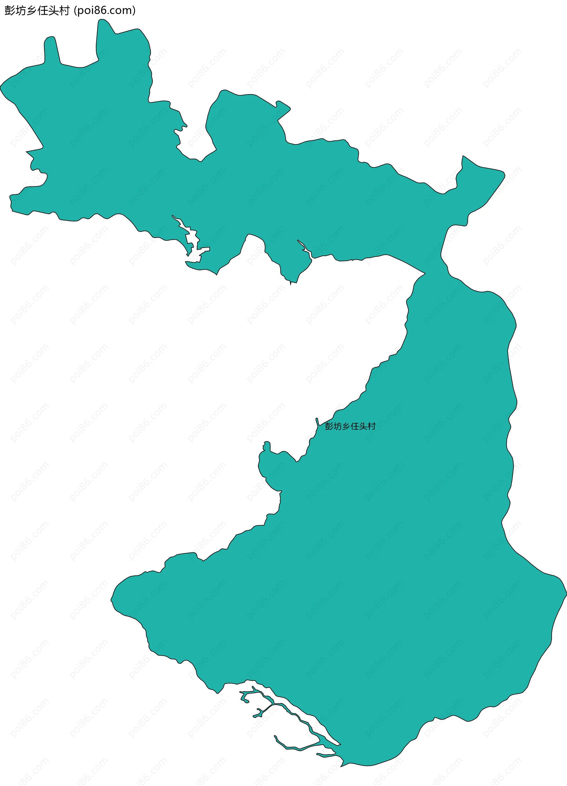 彭坊乡任头村边界地图