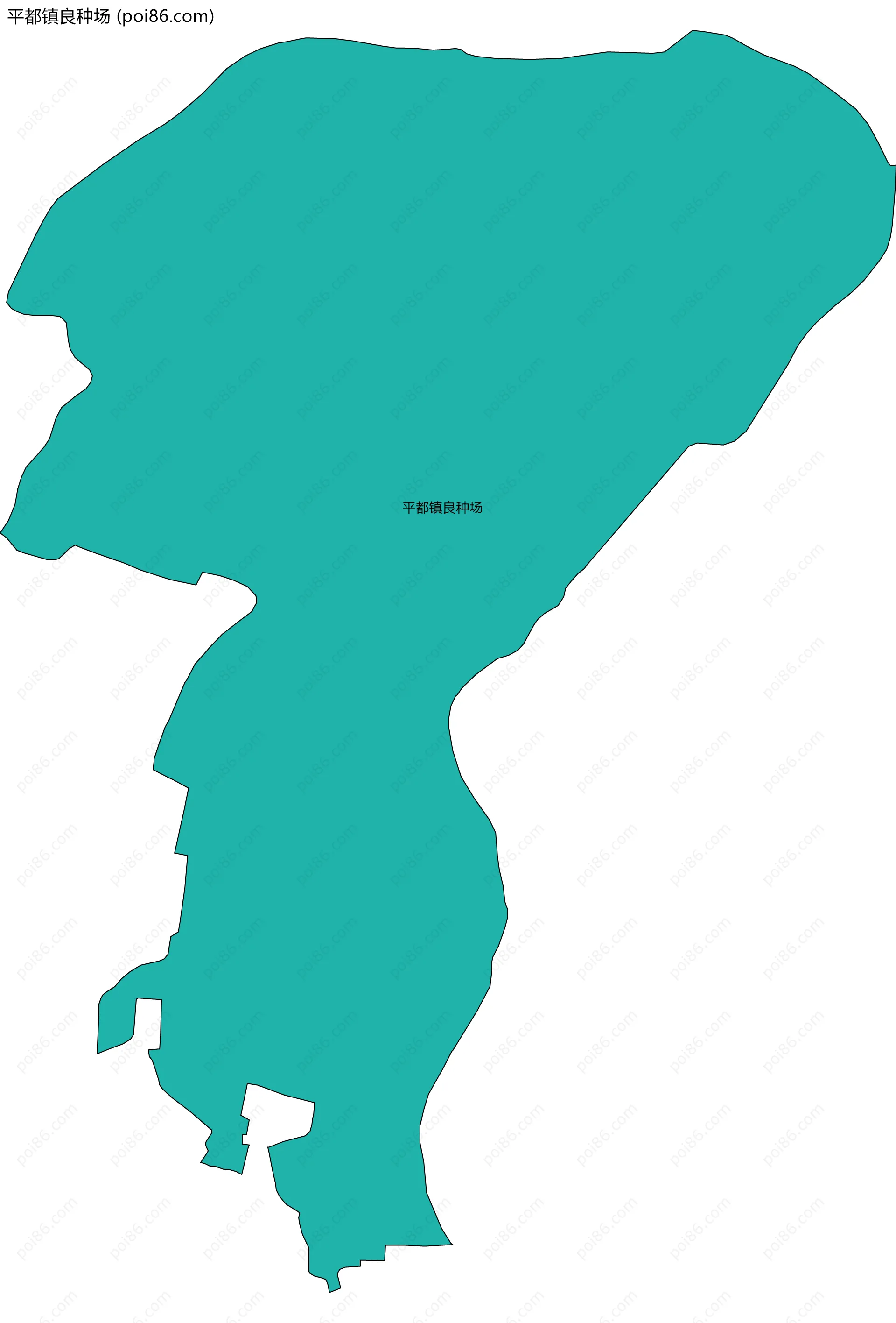 平都镇良种场边界地图