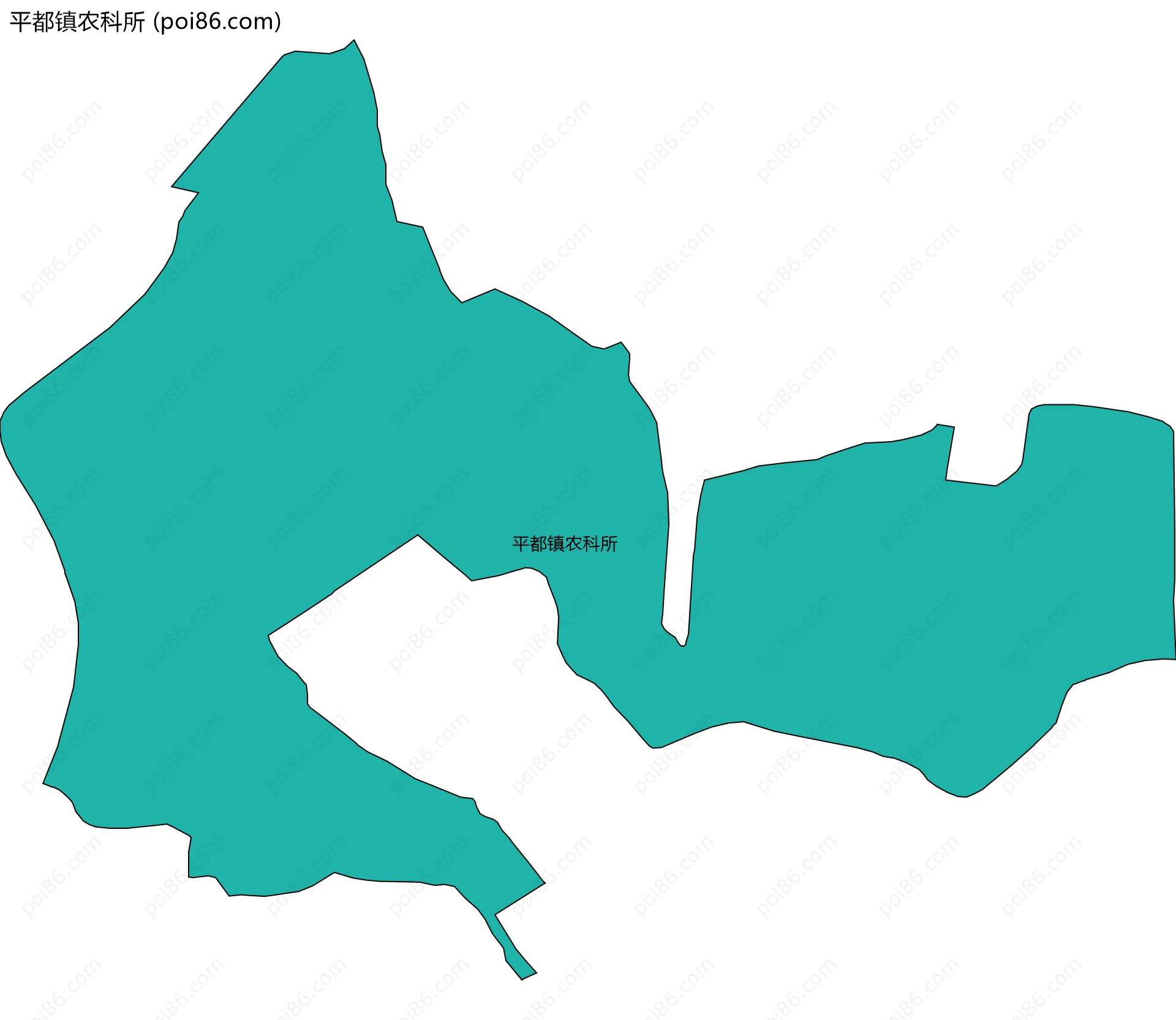 平都镇农科所边界地图