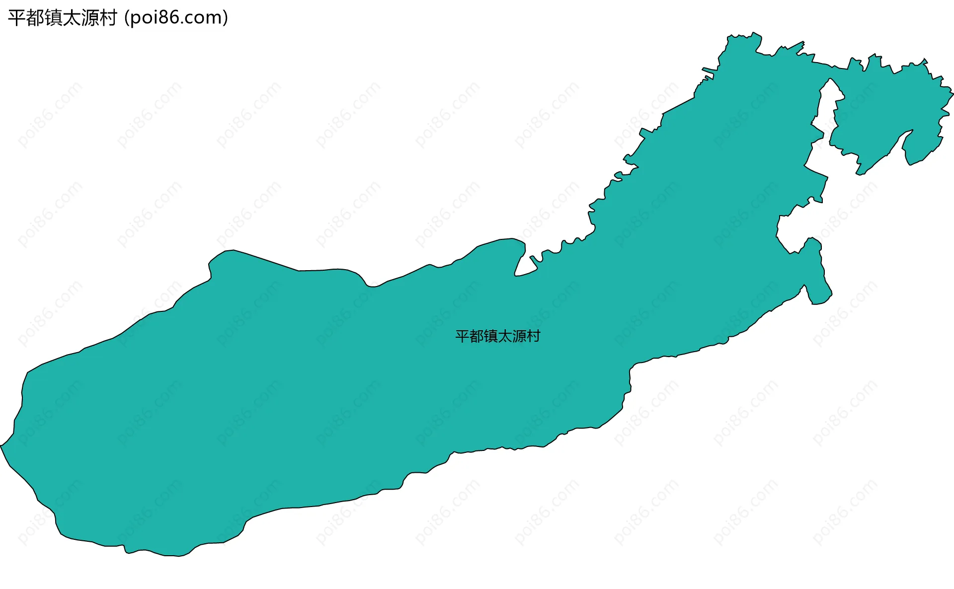 平都镇太源村边界地图