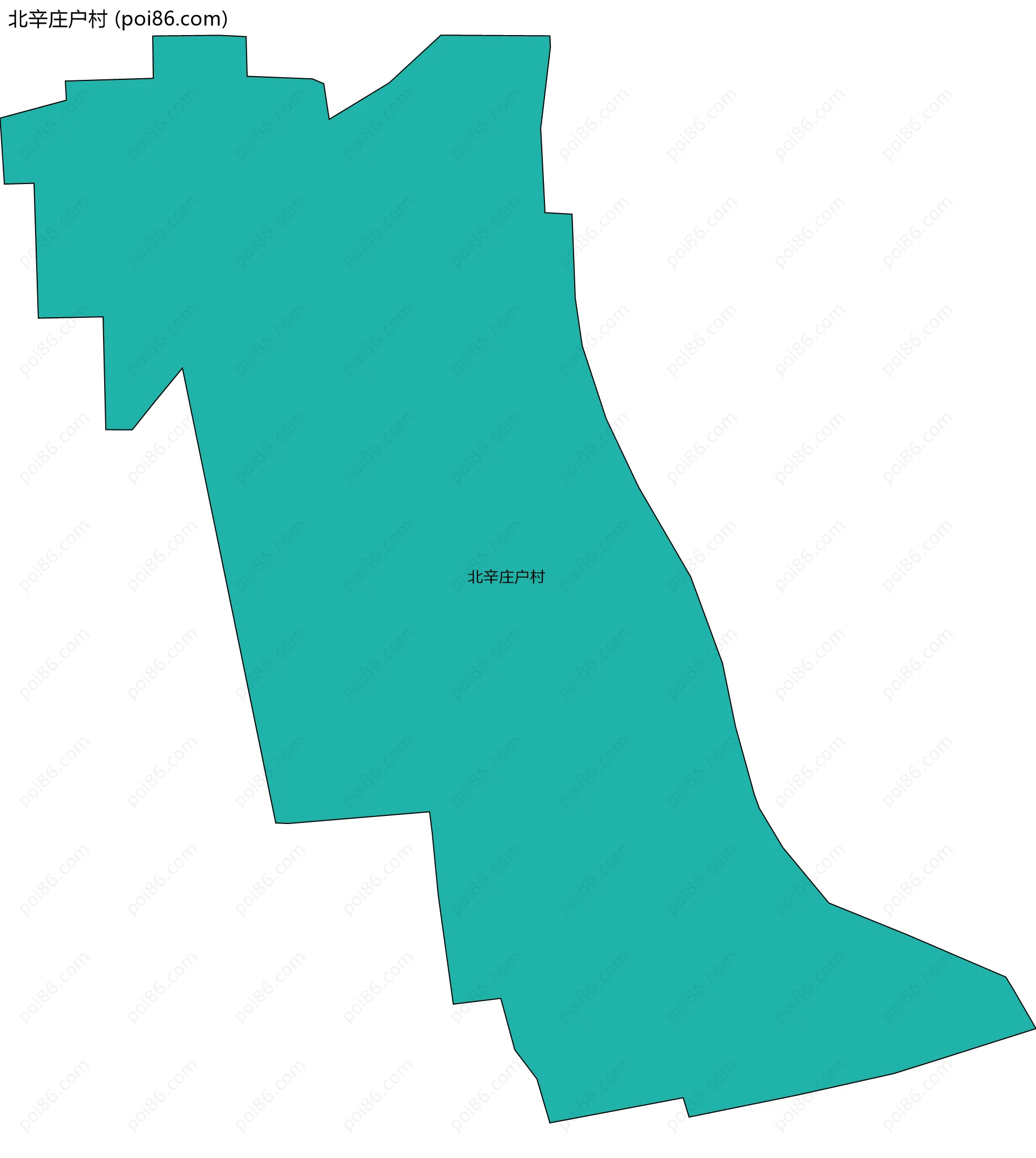 北辛庄户村边界地图