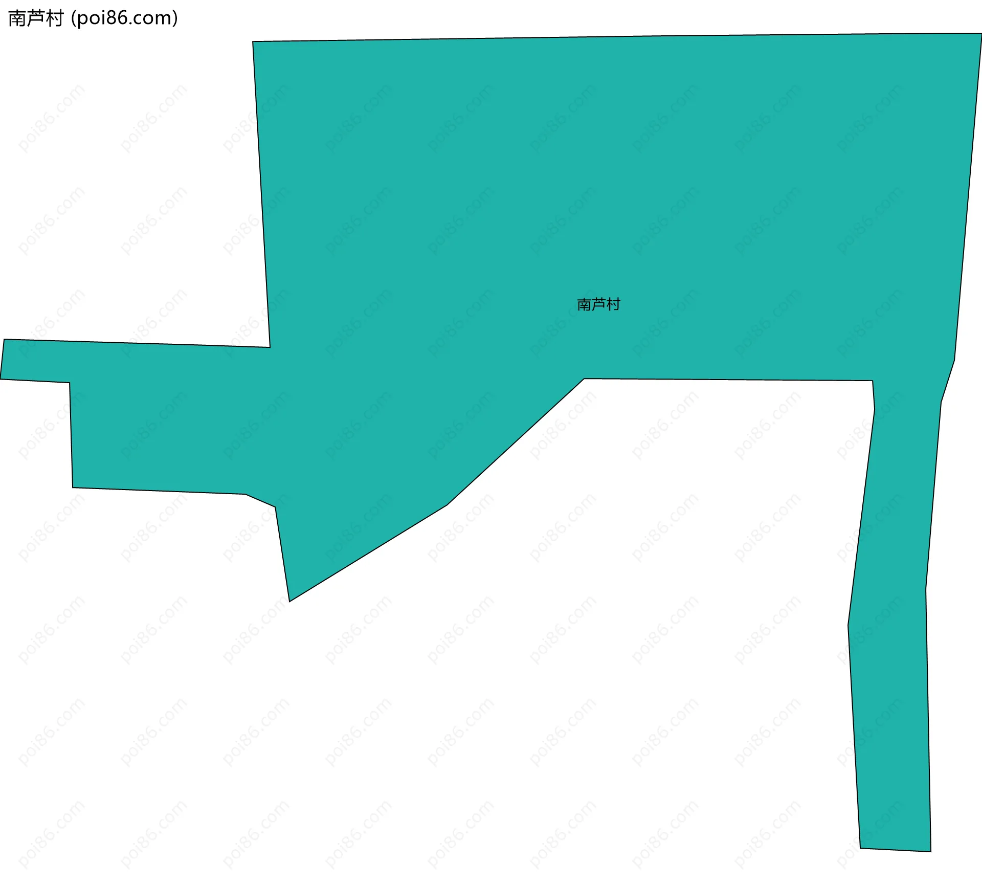 南芦村边界地图