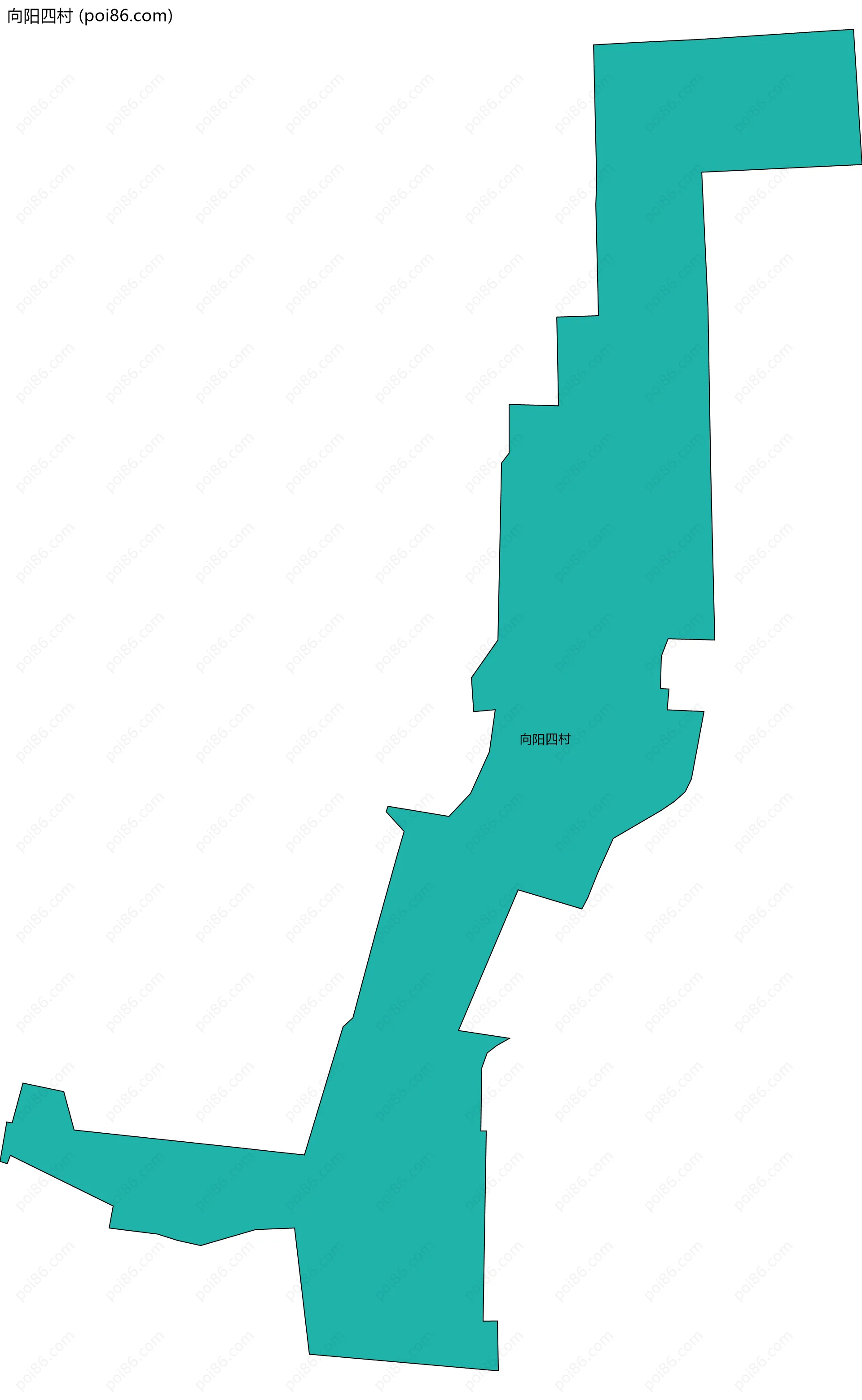 向阳四村边界地图