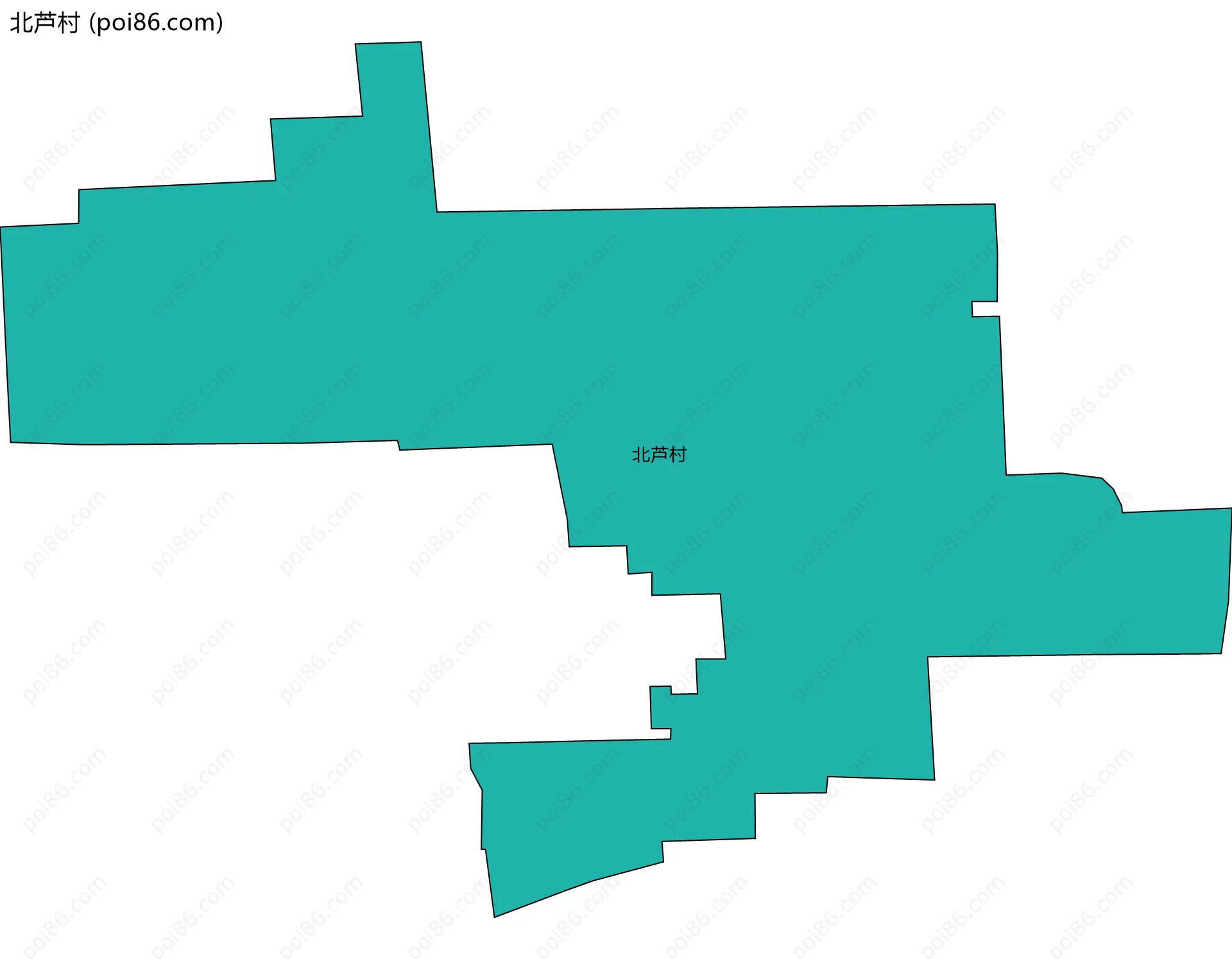 北芦村边界地图