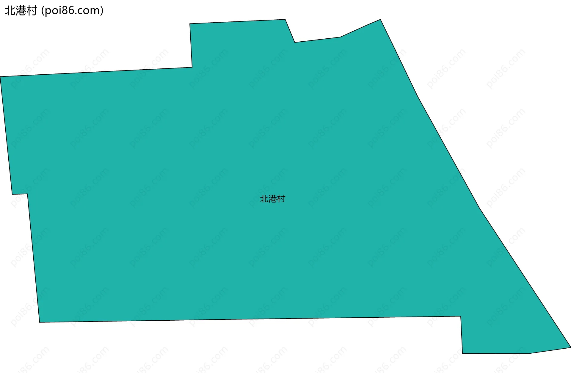 北港村边界地图