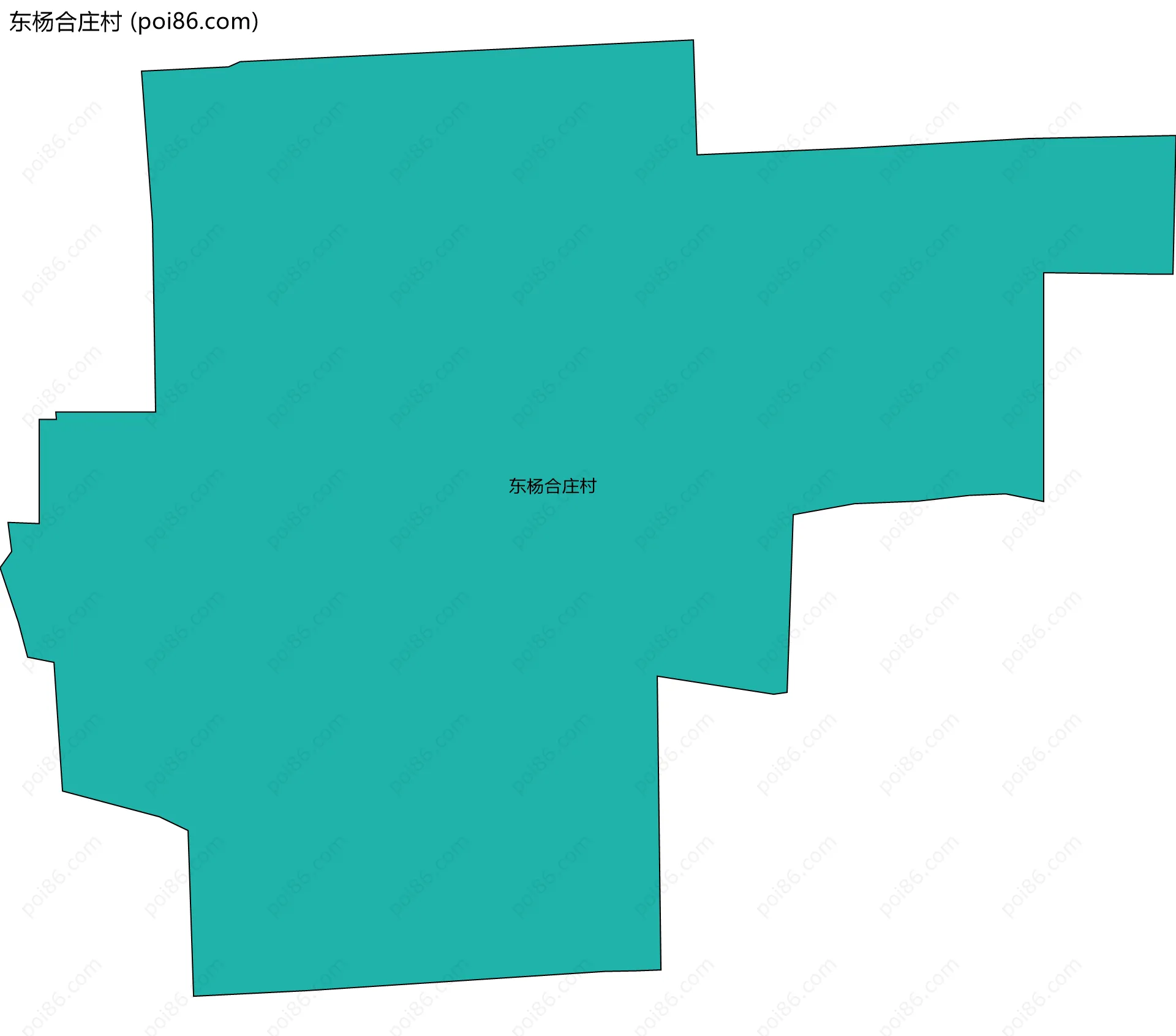 东杨合庄村边界地图