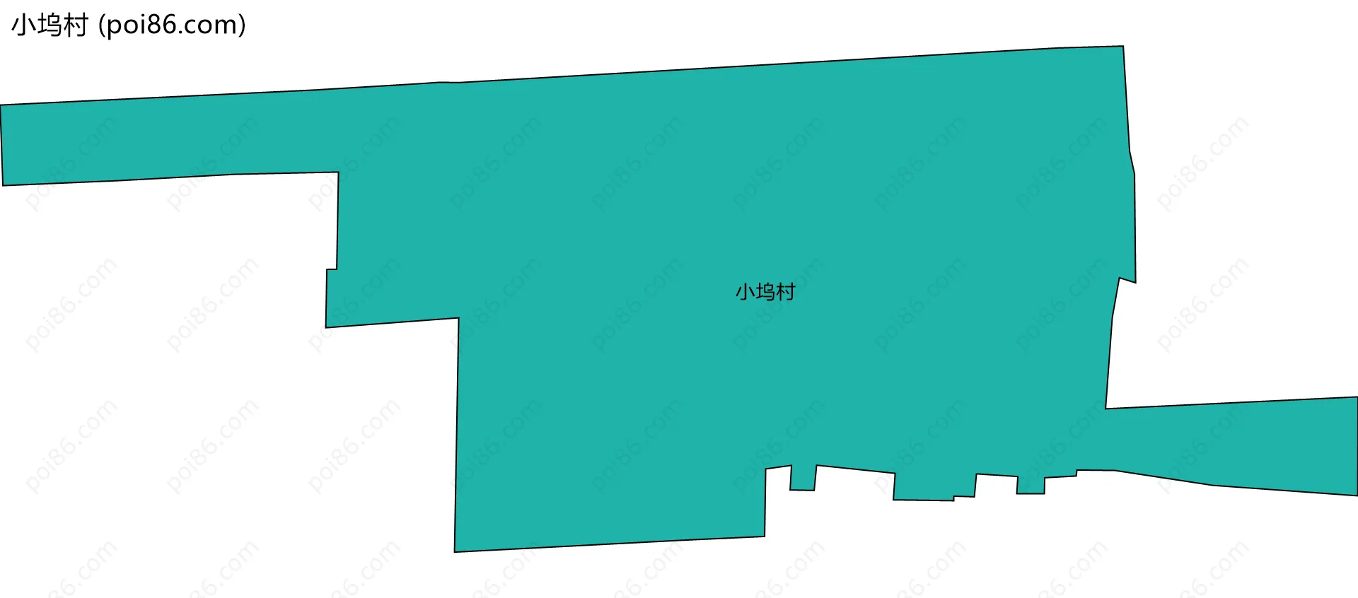 小坞村边界地图