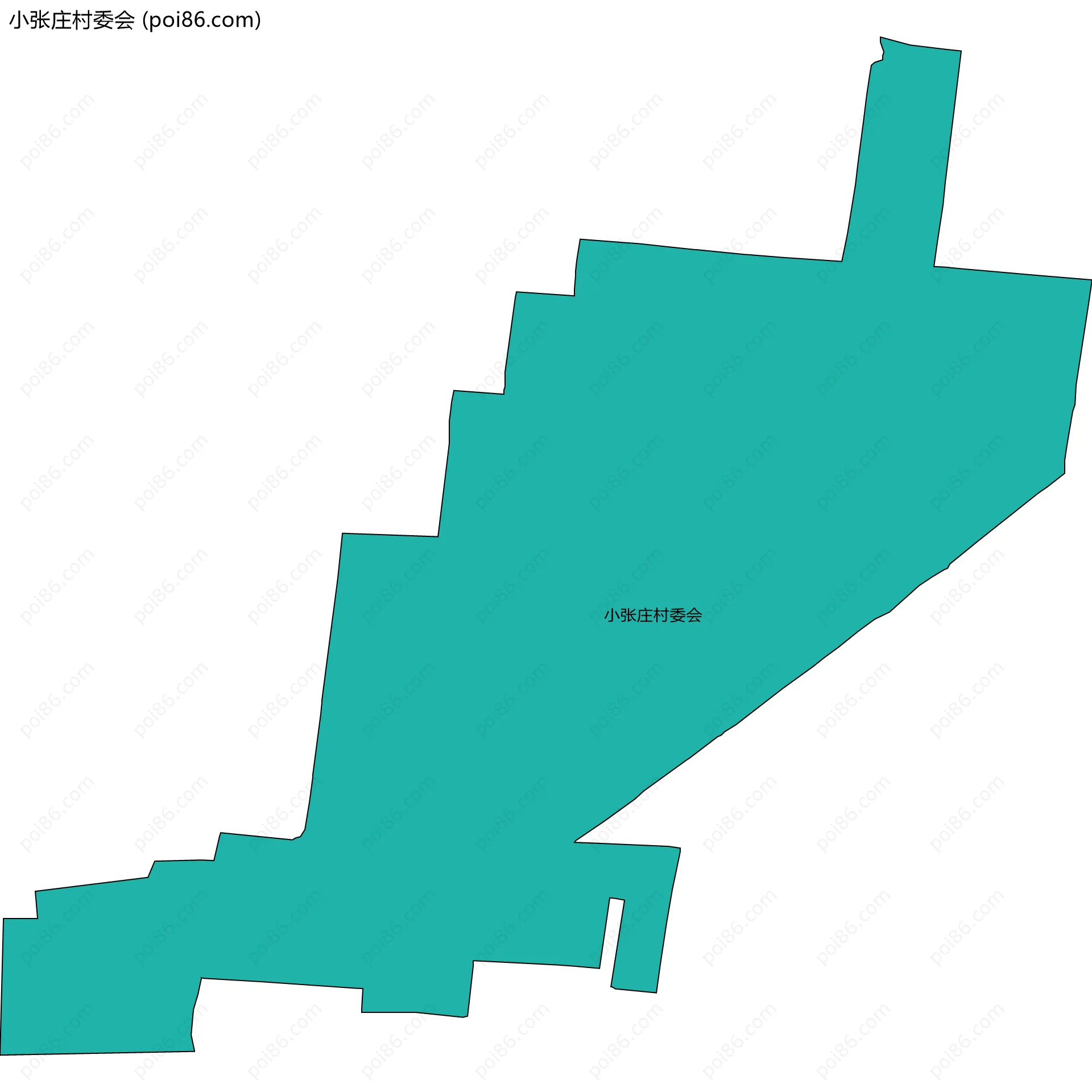 小张庄村委会边界地图