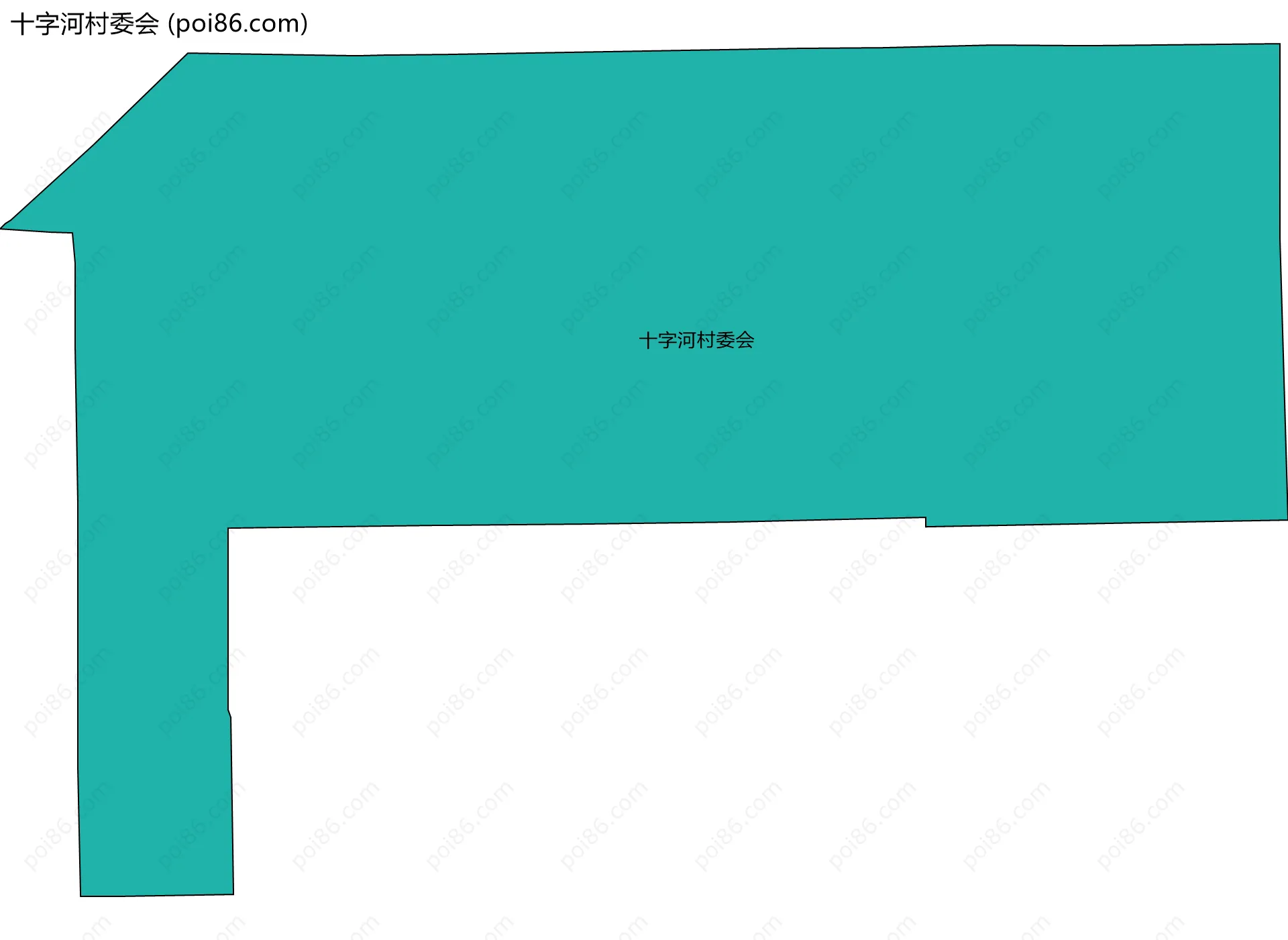 十字河村委会边界地图