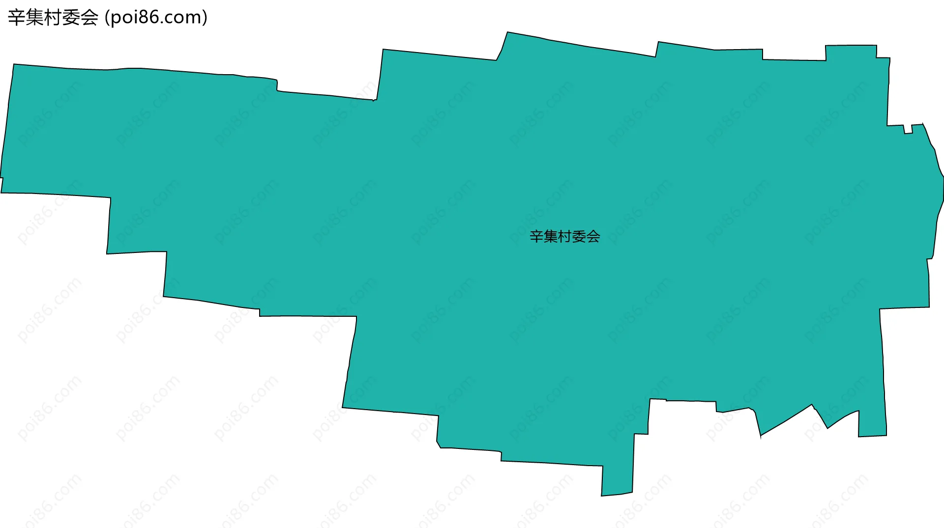 辛集村委会边界地图