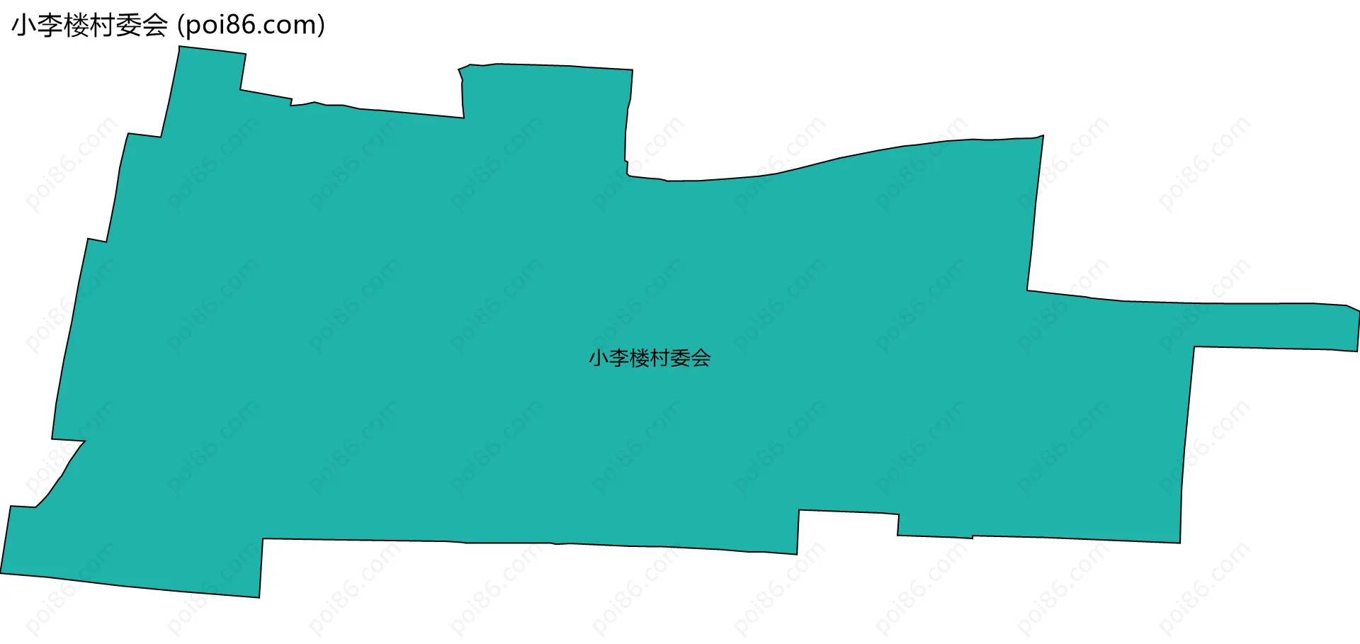 小李楼村委会边界地图